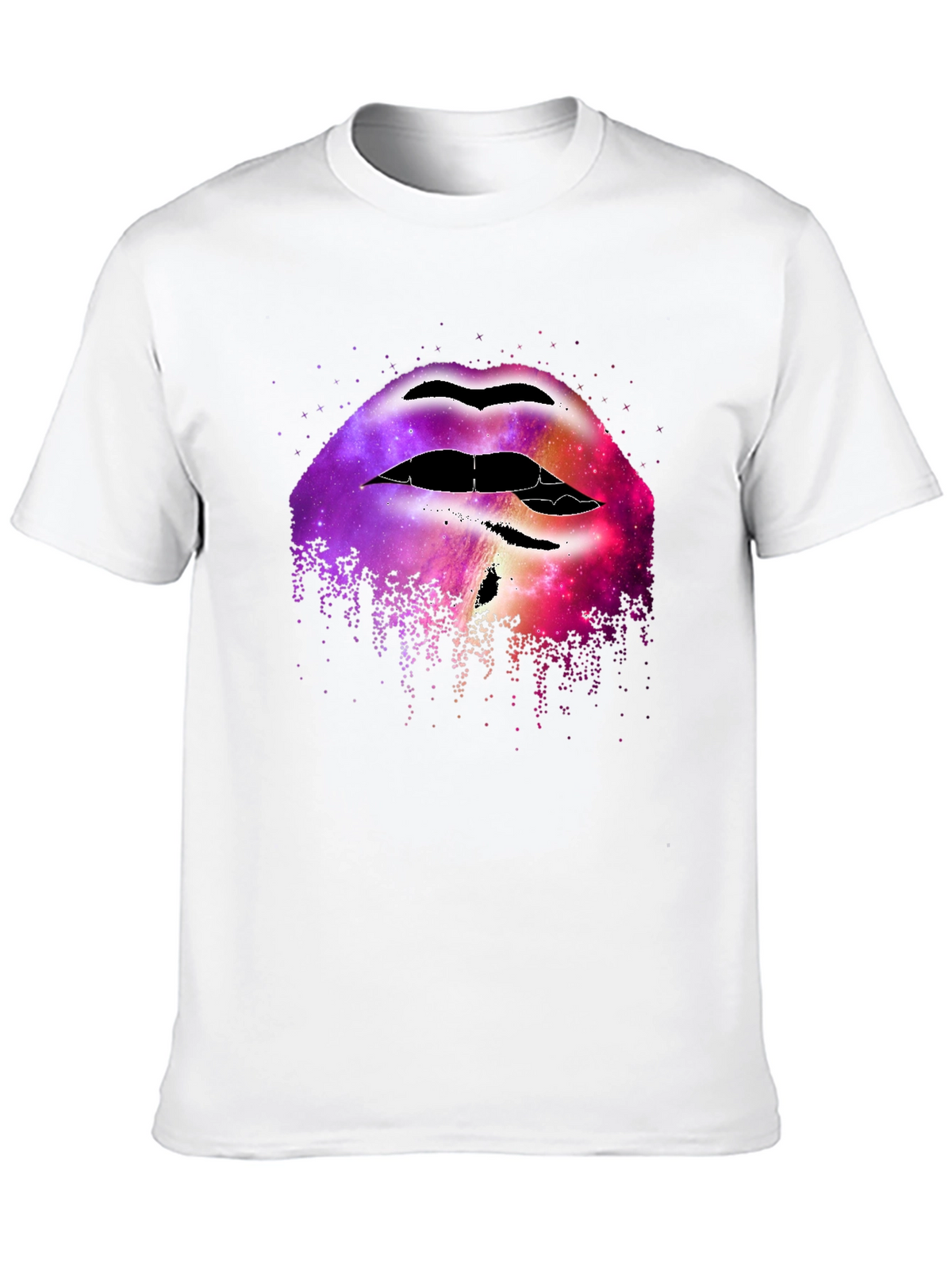 Galaxy Lips Graphic Tee - Unique Fashion Statement