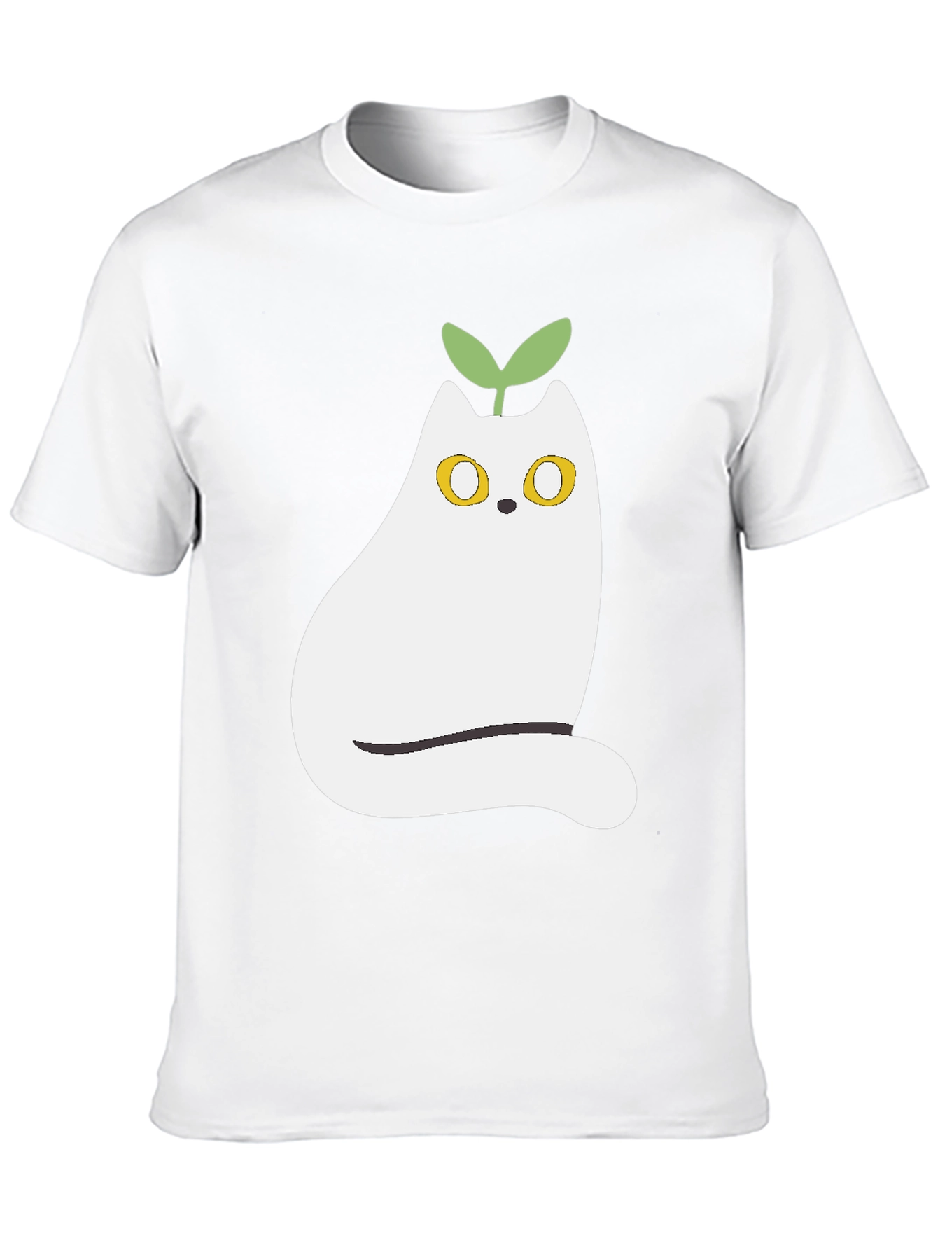 Whimsical Cat Plant T-Shirt - Cute Graphic Tee