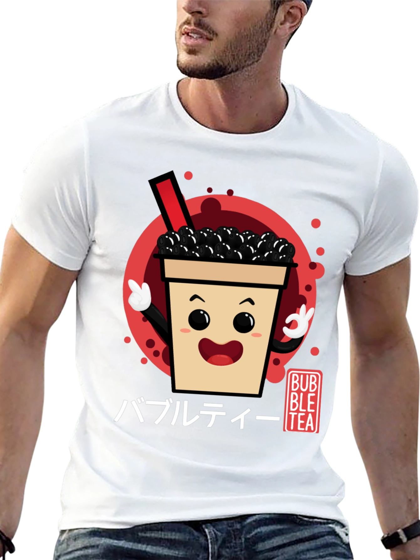 Bubble Tea Graphic Tee - Kawaii Drink Shirt