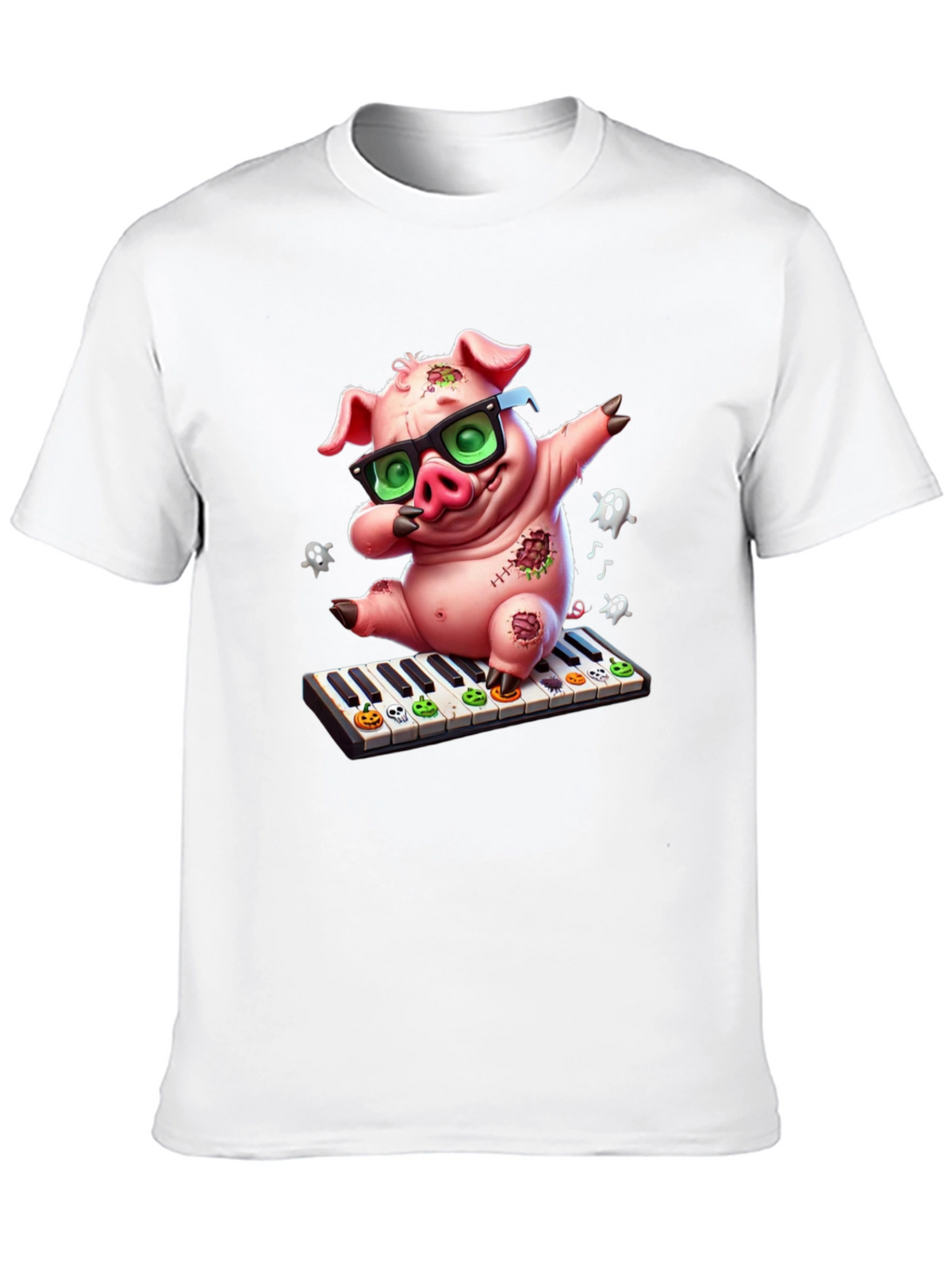 Fun Pig on Piano T-Shirt