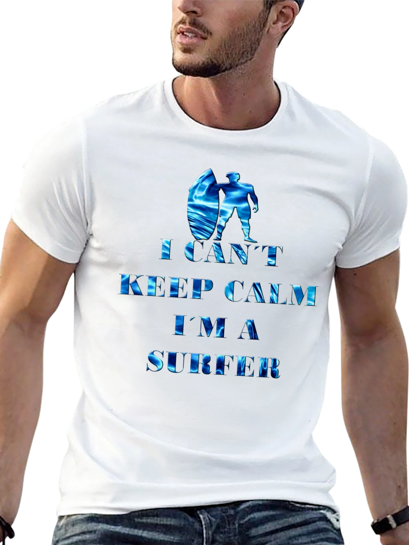 I Cant Keep Calm Im a Surfer Tee