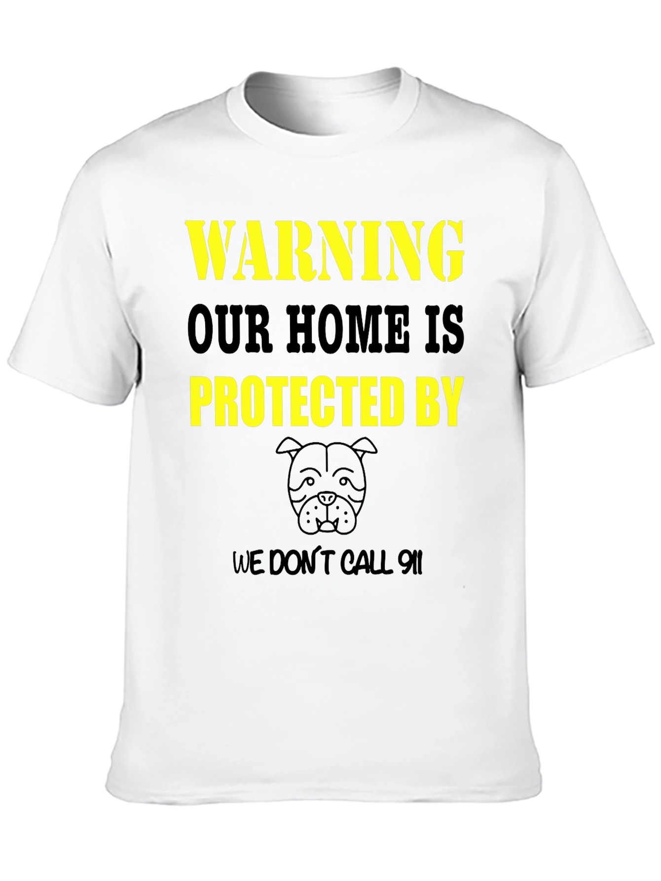 Warning Protected By Dog T-Shirt