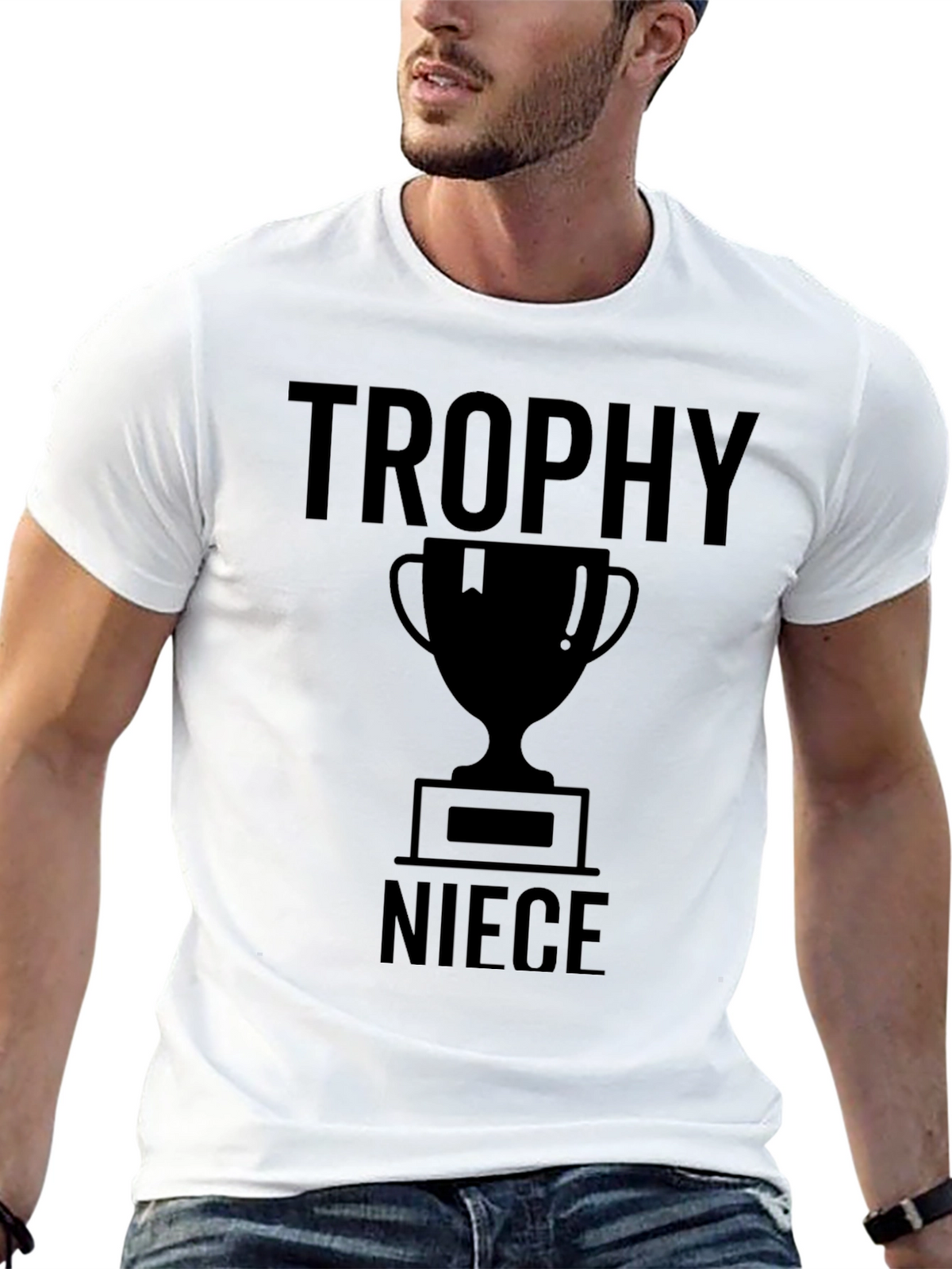 Trophy Niece Black Graphic T-Shirt