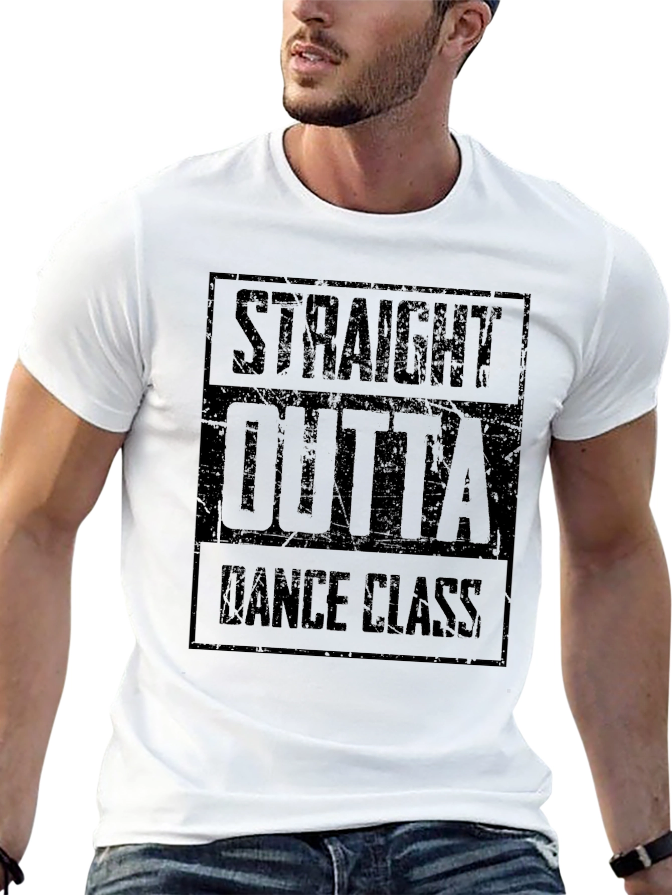 Straight Outta Dance Class Black Graphic Tee