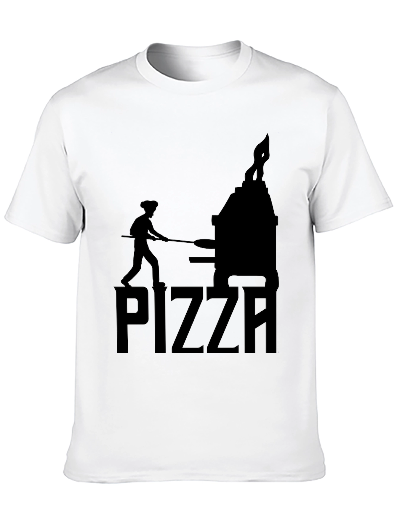 Pizza Chef Graphic T-Shirt - Unisex Black Tee