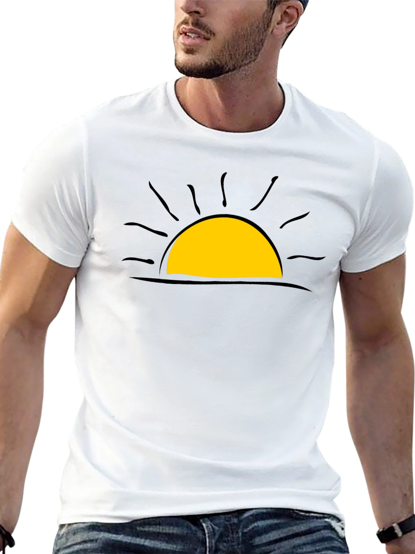 Sunrise Graphic Tee - Soft Cotton Blend