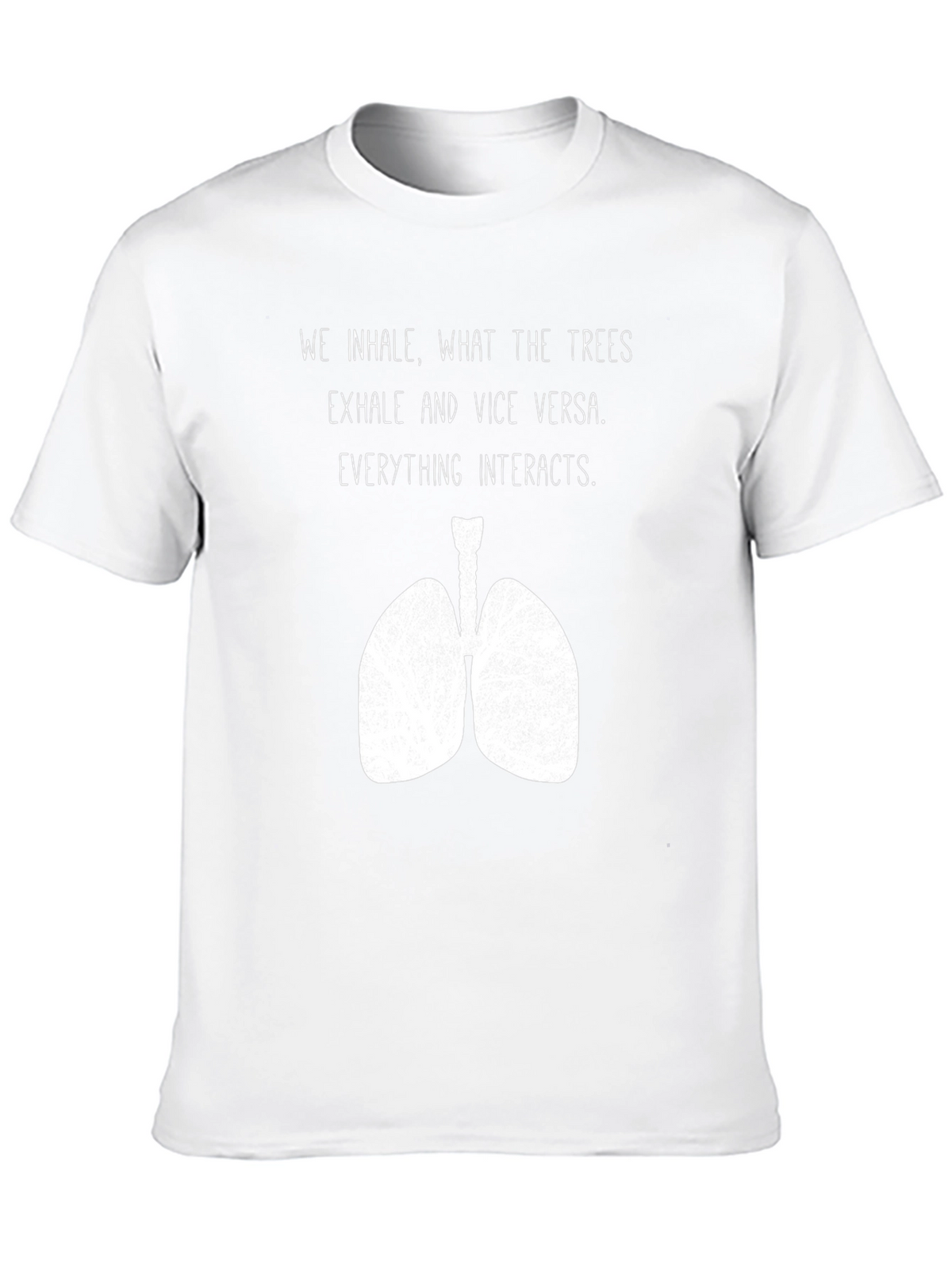 Inhale Trees Lungs Graphic Tee - Nature Lover Shirt