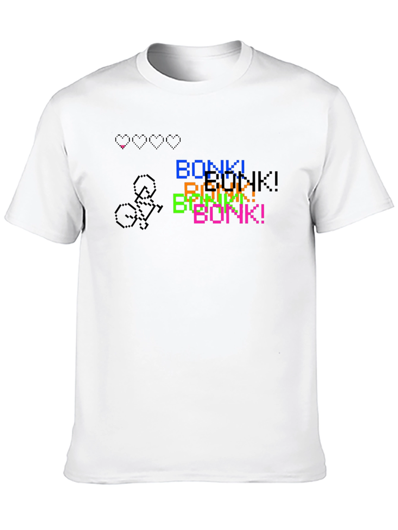 Pixel Art Bonk! T-Shirt - Retro Gaming Style