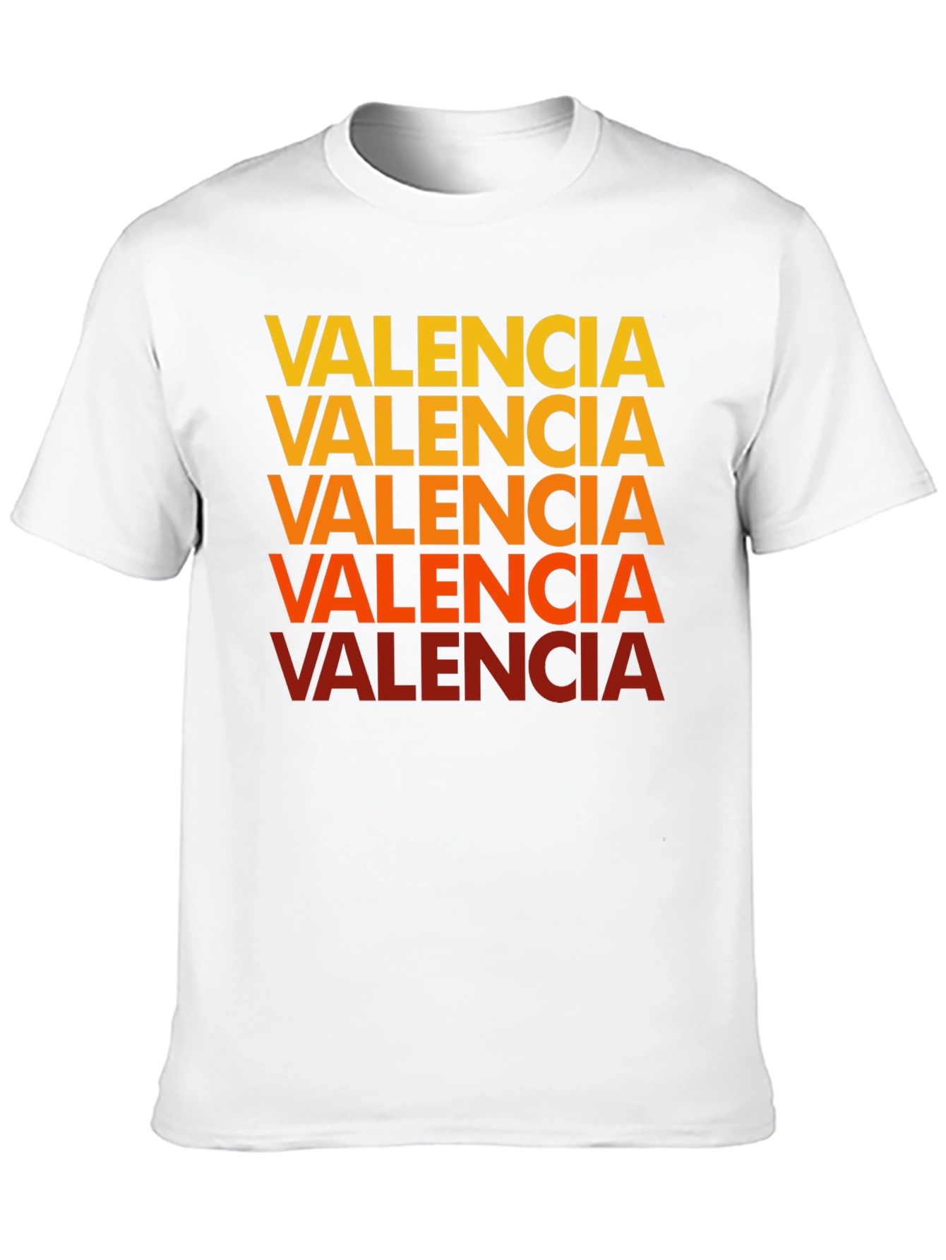 Valencia Text Graphic Tee - Casual Cotton Shirt