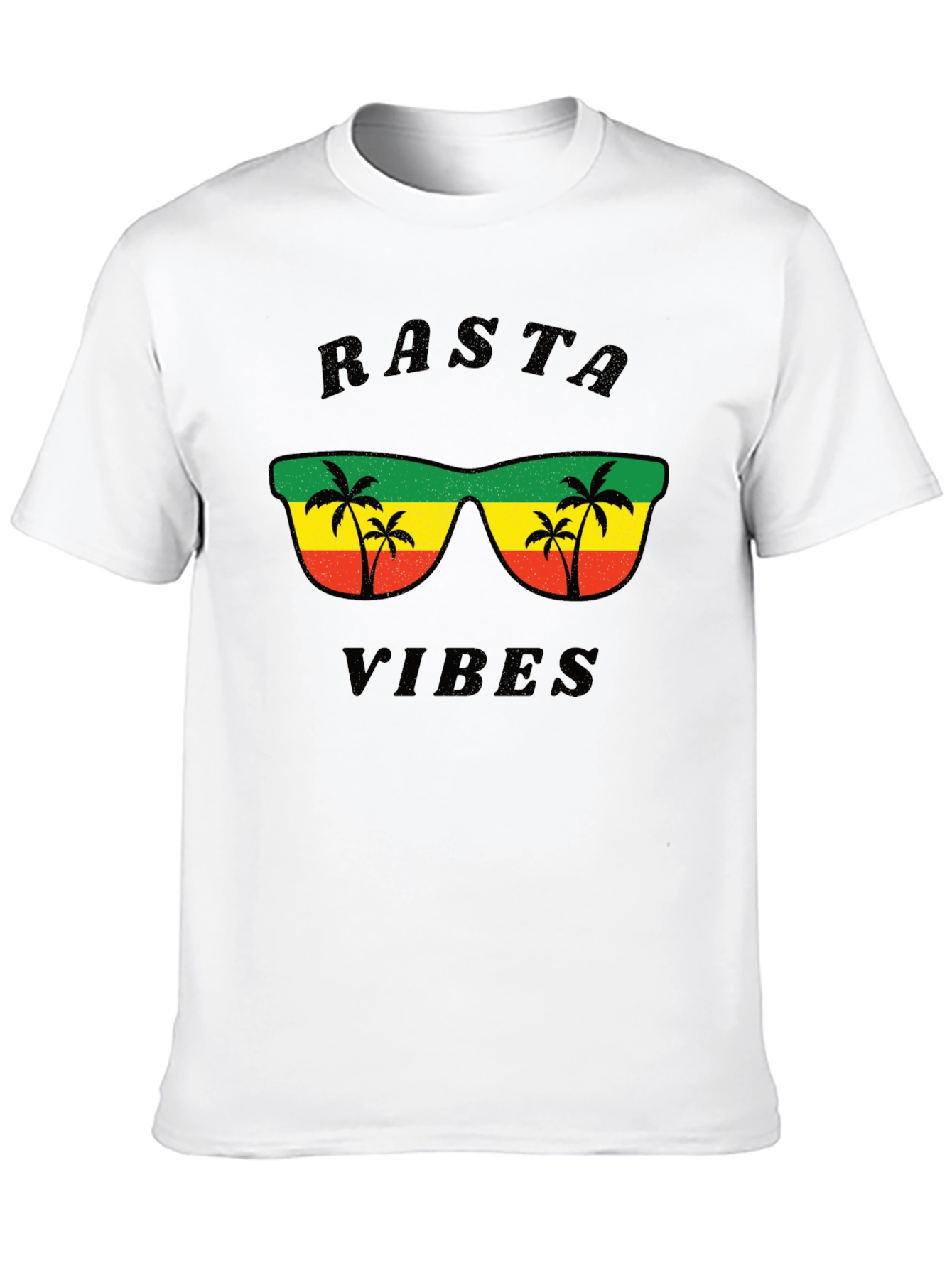 Rasta Vibes T-Shirt - Reggae Style Graphic Tee
