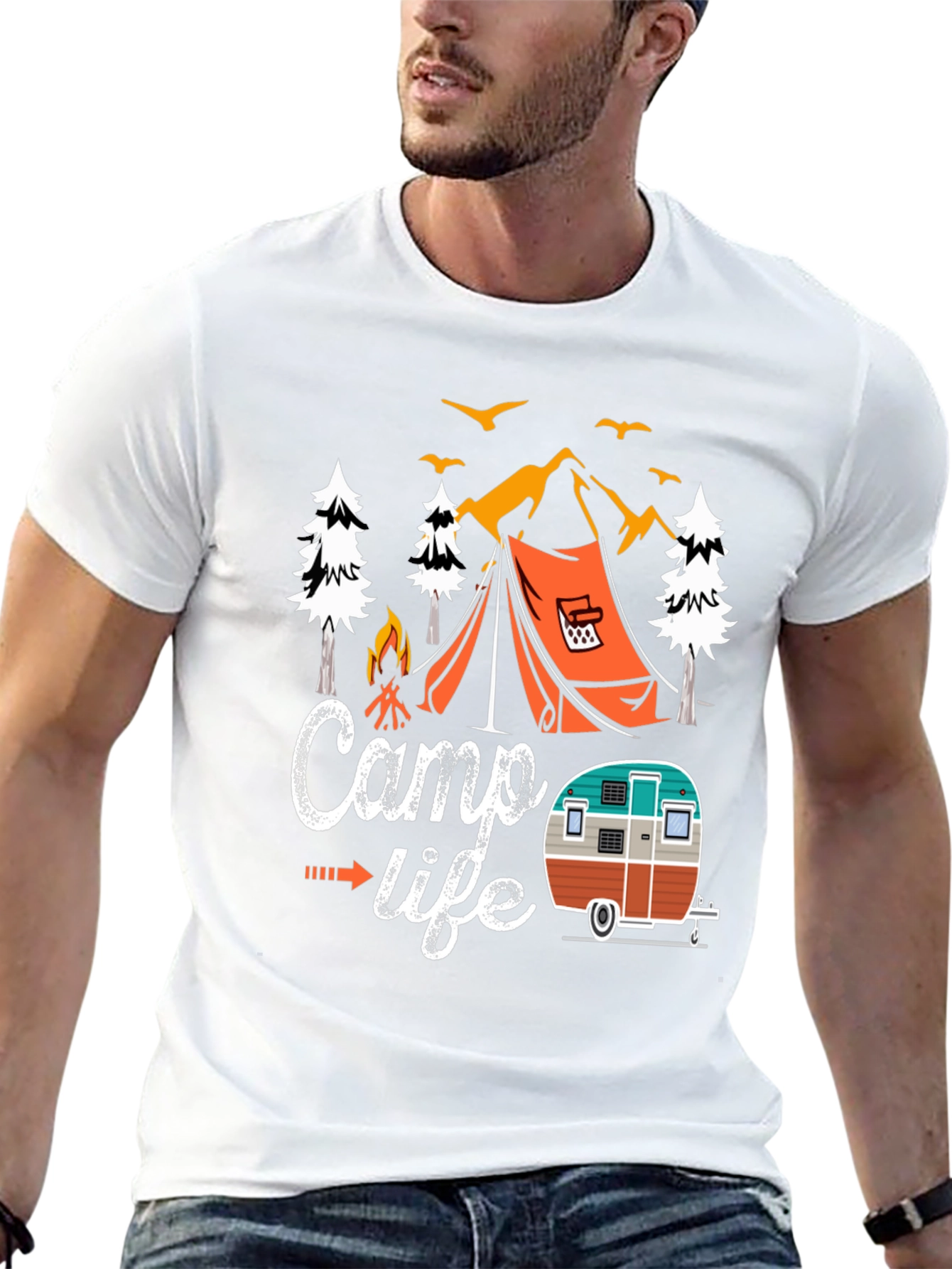 Camp Life Graphic T-Shirt