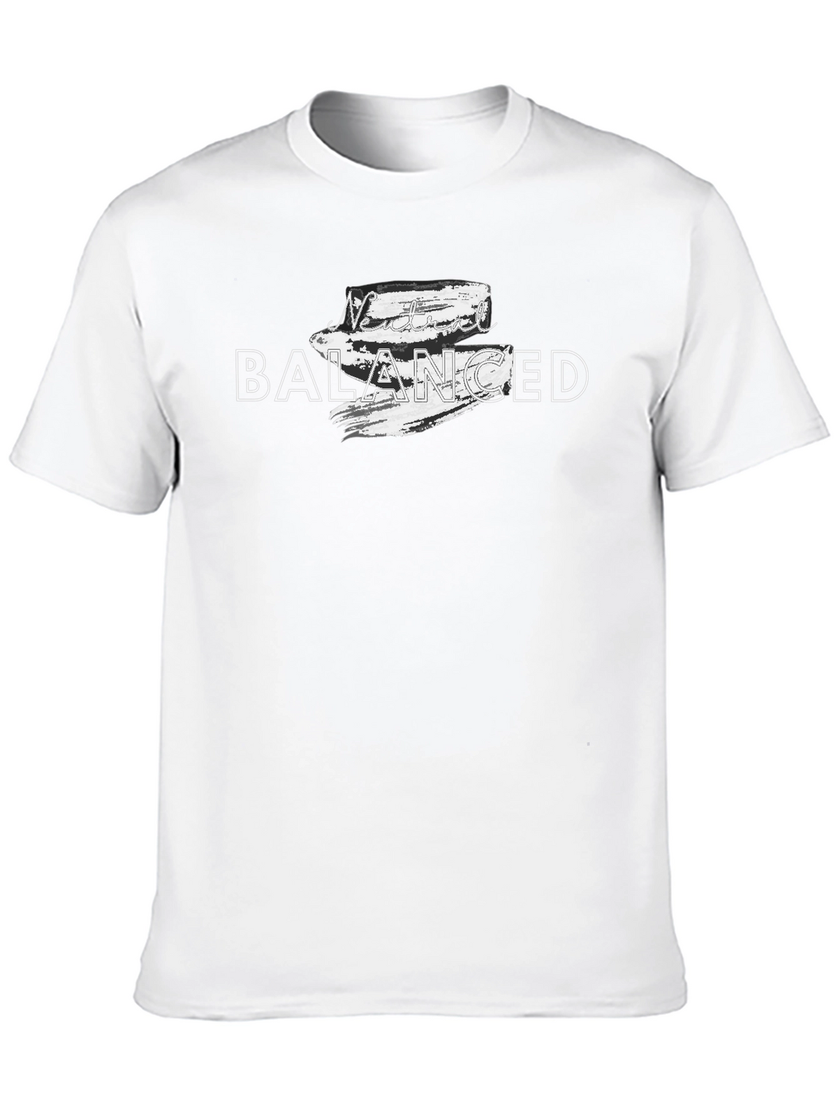 Never Balanced Graphic Tee - Mens Black T-Shirt