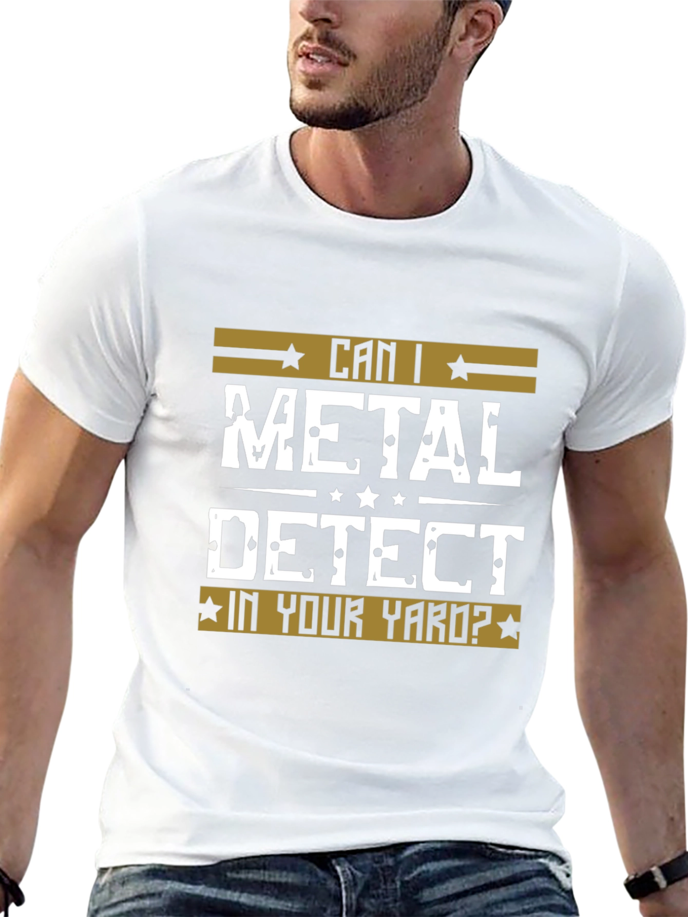 Can I Metal Detect In Your Yard? Black T-Shirt