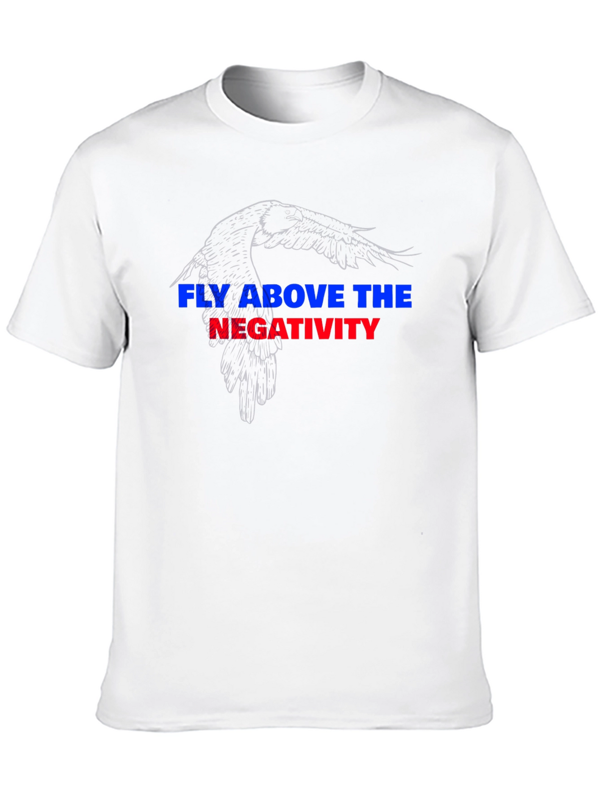 Fly Above Negativity Black Graphic Tee