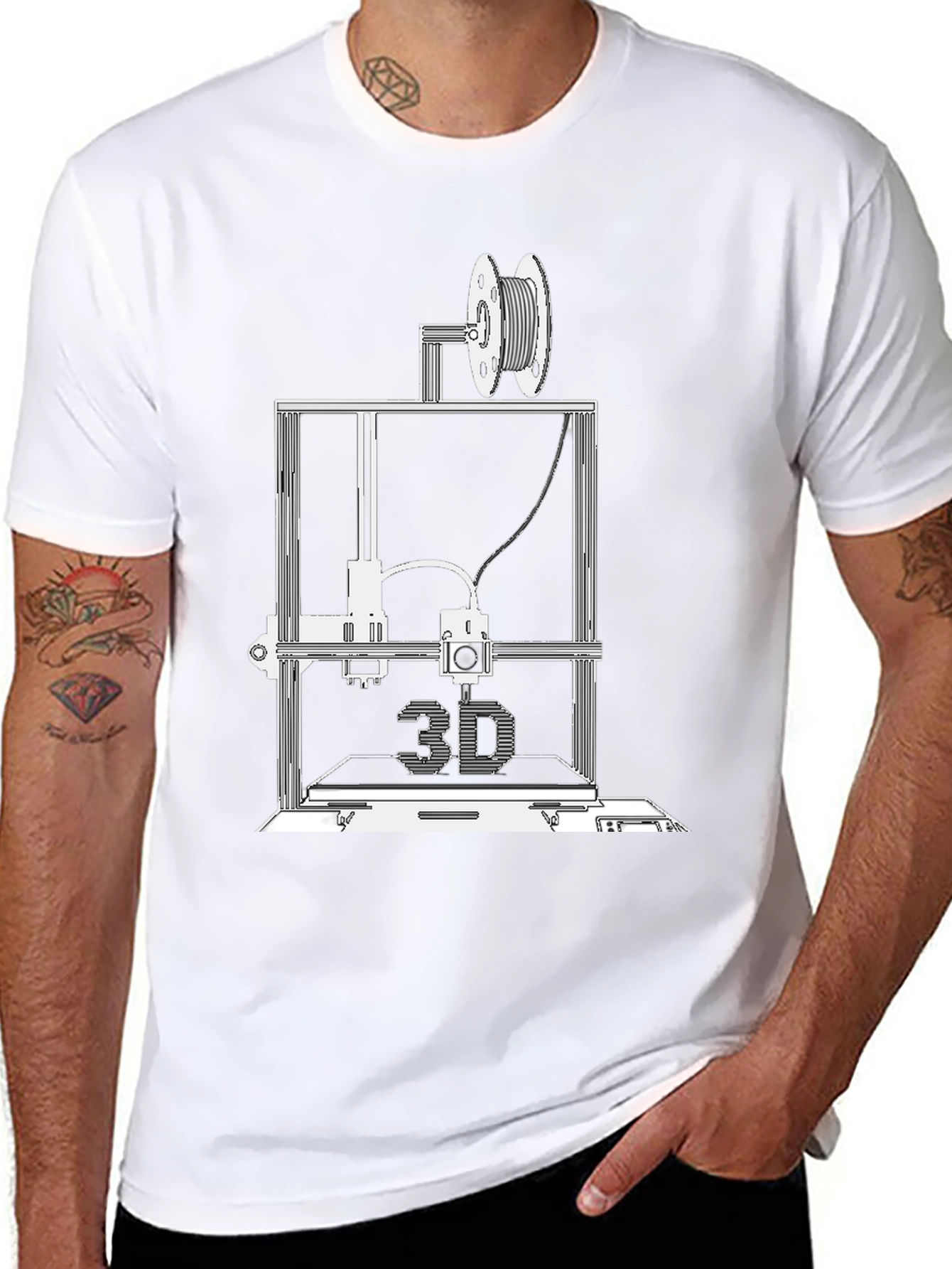 3D Printer T-Shirt - Tech Enthusiast Apparel