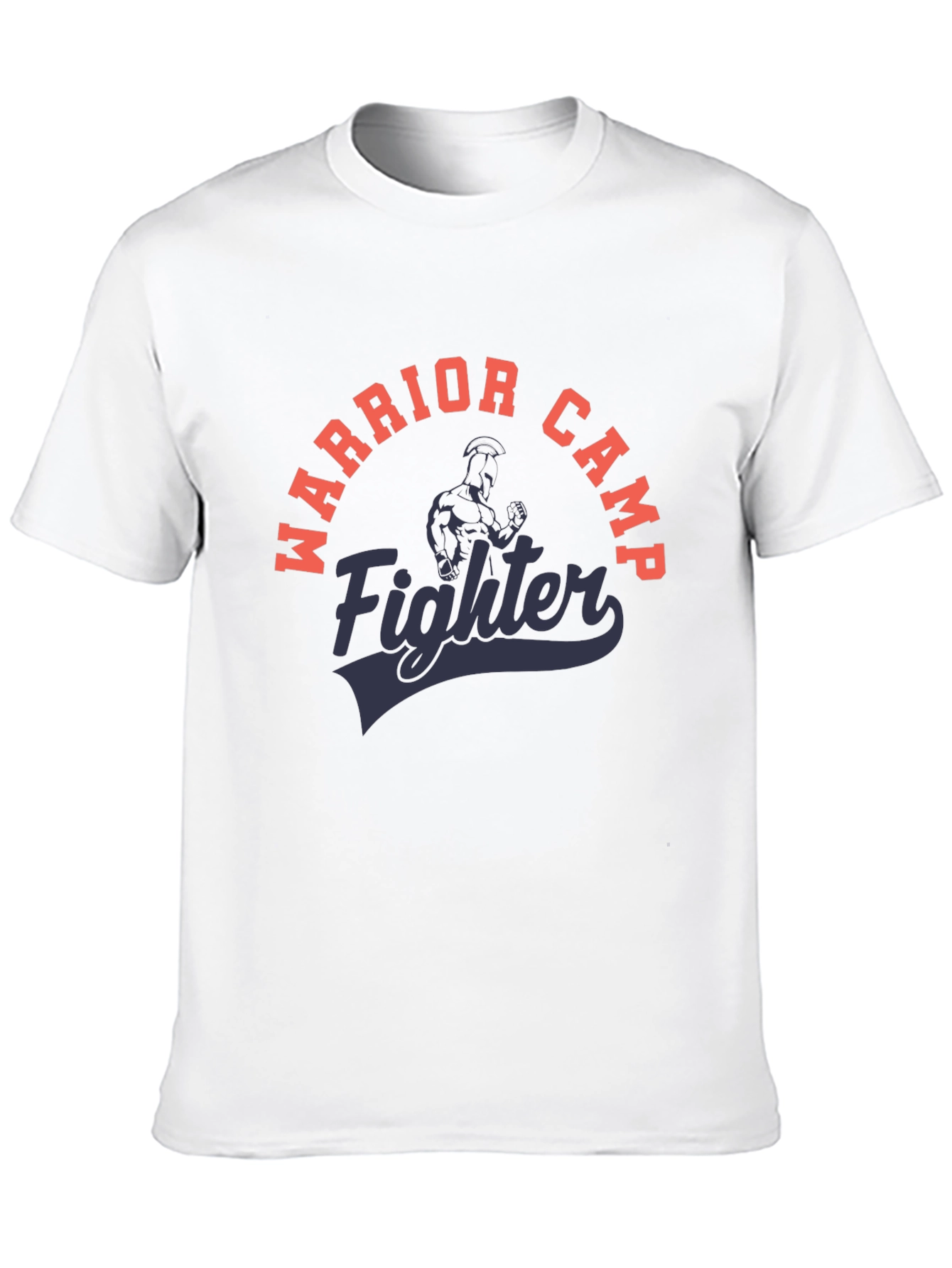 Warrior Camp Fighter Black Graphic T-Shirt