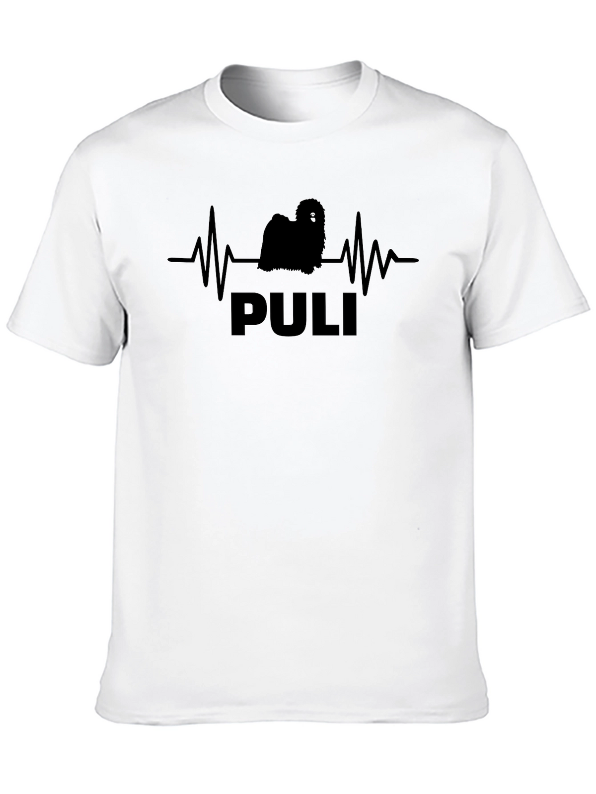 Puli Dog Breed Heartbeat T-Shirt