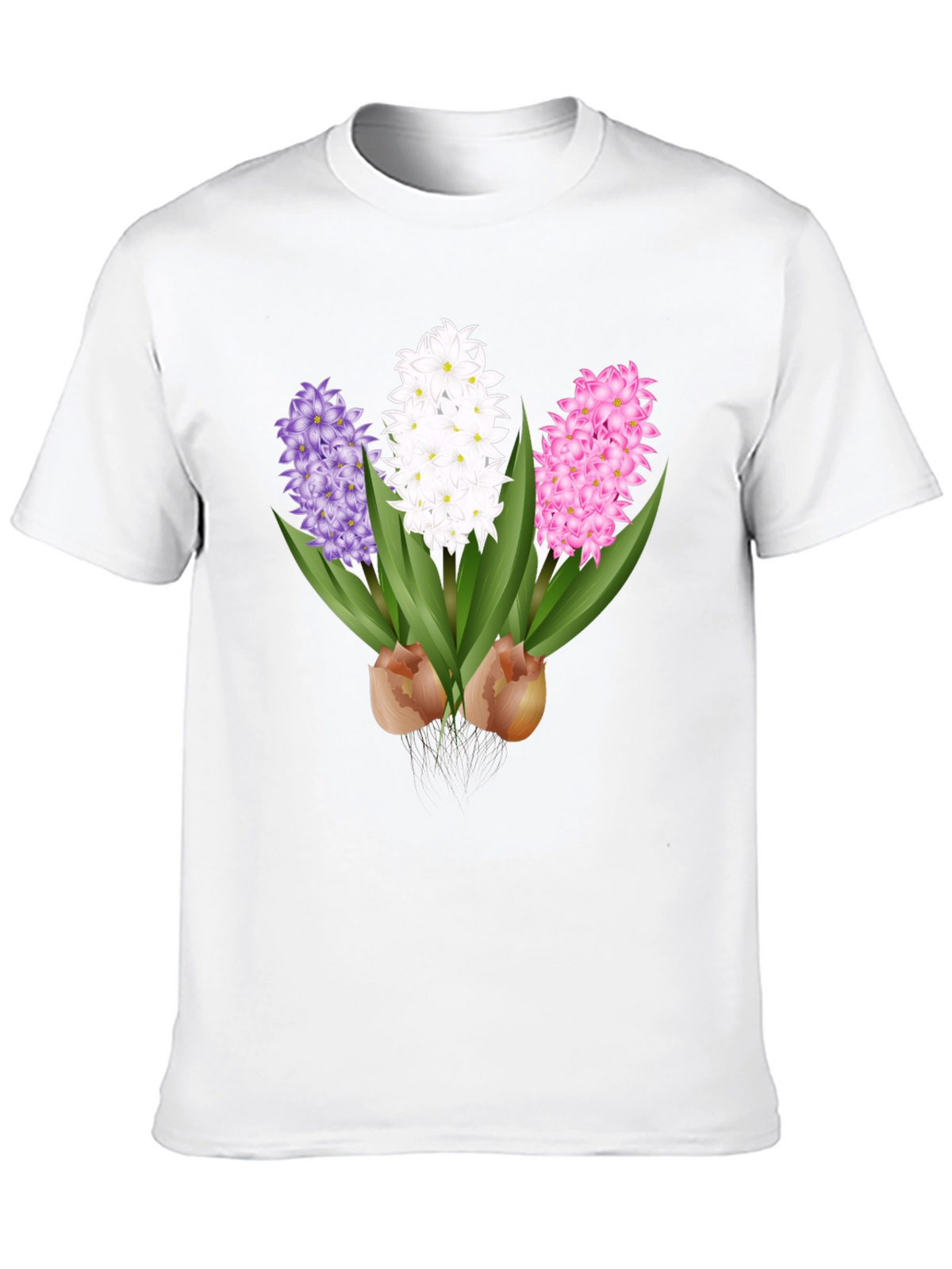 Hyacinth Flower Graphic T-Shirt - Floral Design