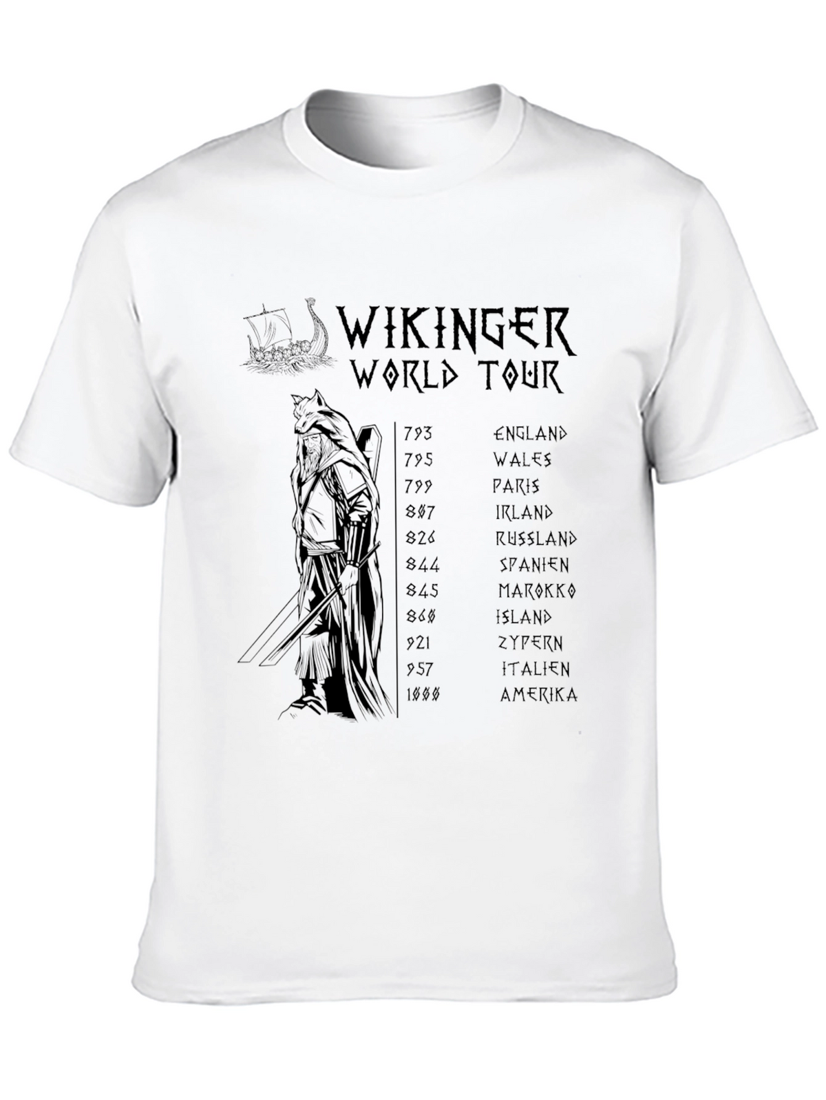 Viking World Tour Black T-Shirt