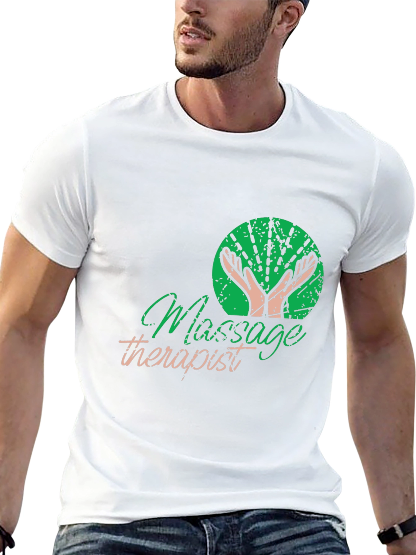 Massage Therapist Graphic T-Shirt - Black