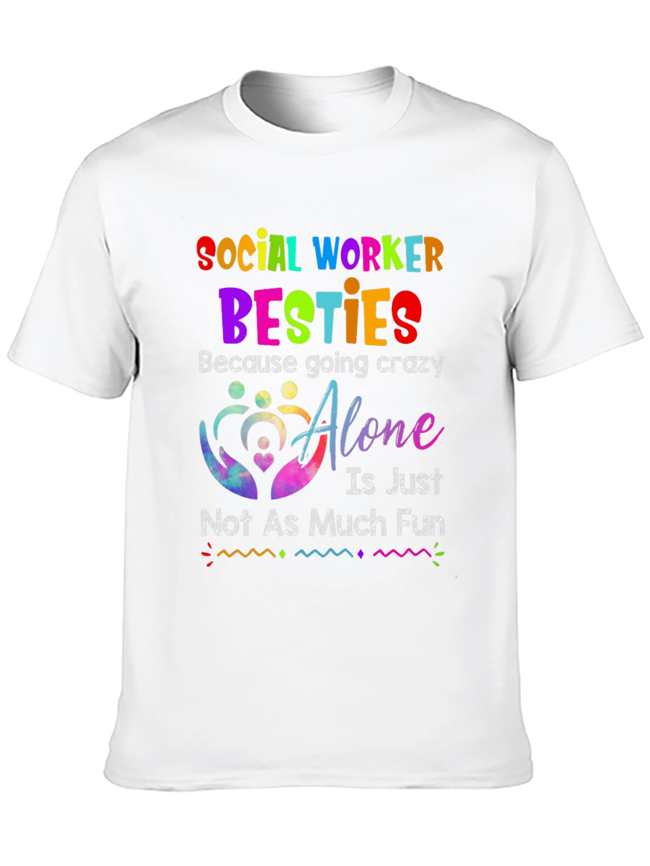 Social Worker Besties Graphic T-Shirt
