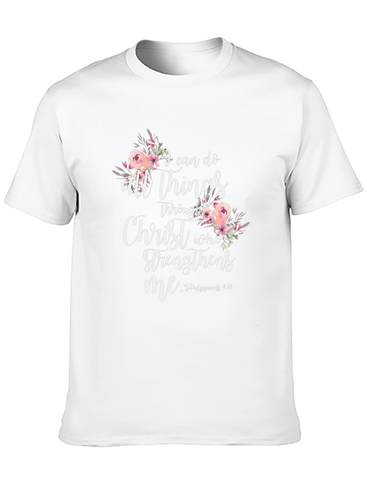 I Can Do All Things Through Christ Black T-Shirt