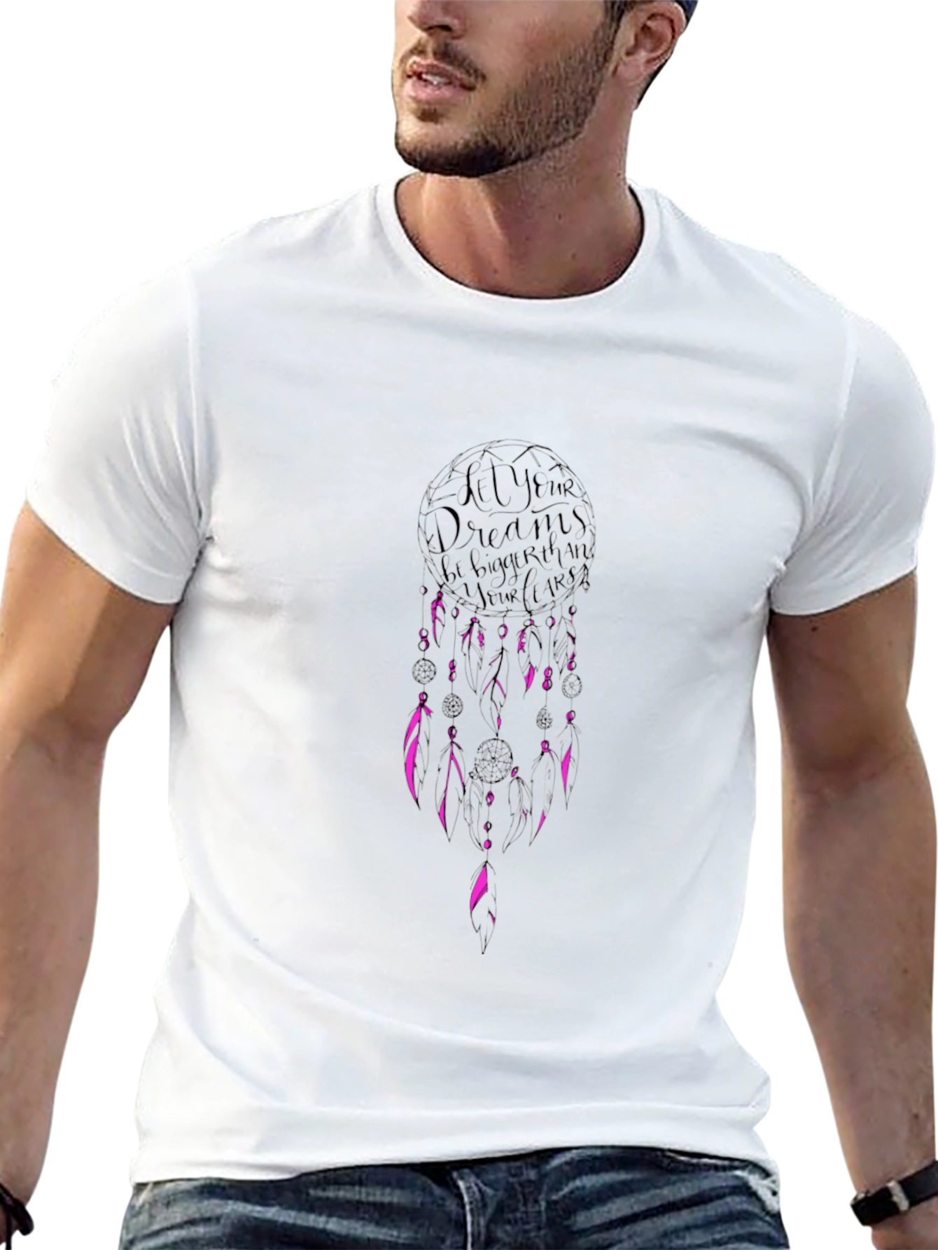 Dream Bigger Black Graphic Tee