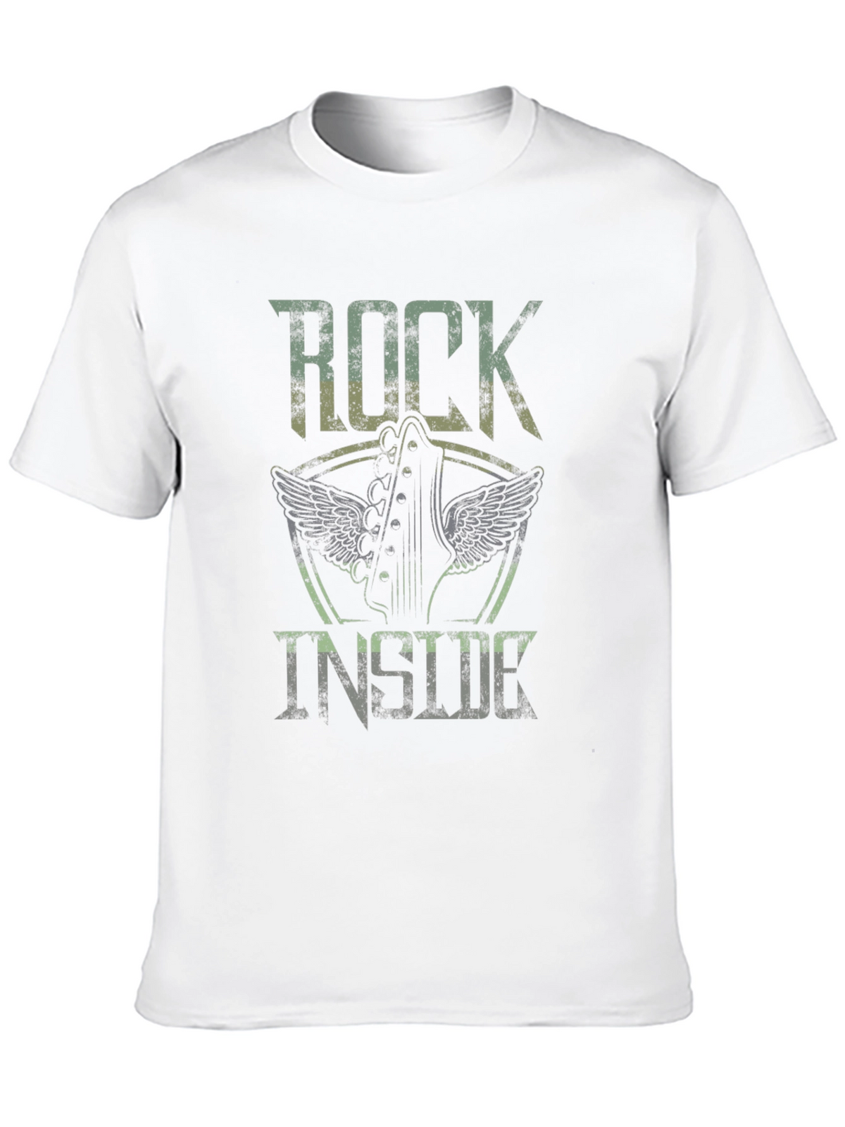 Rock Inside Guitar Wings Black Graphic Tee