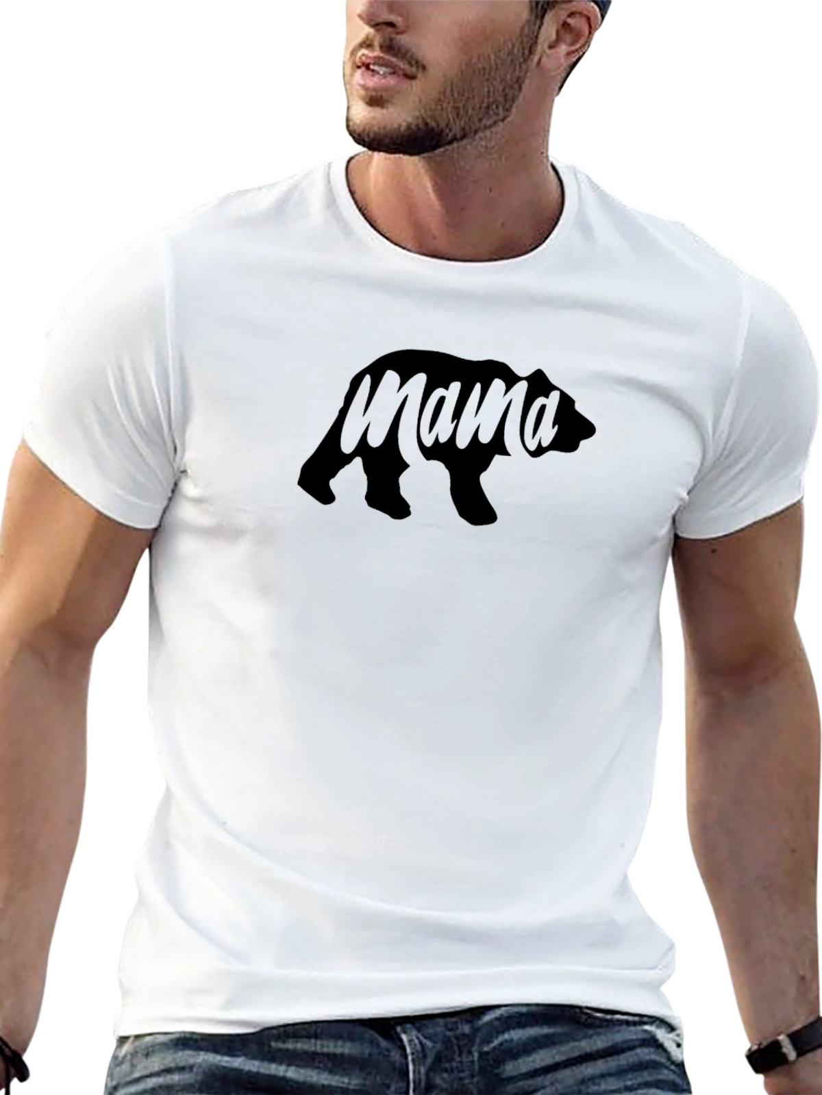 Mama Bear Graphic Tee - Stylish Comfort