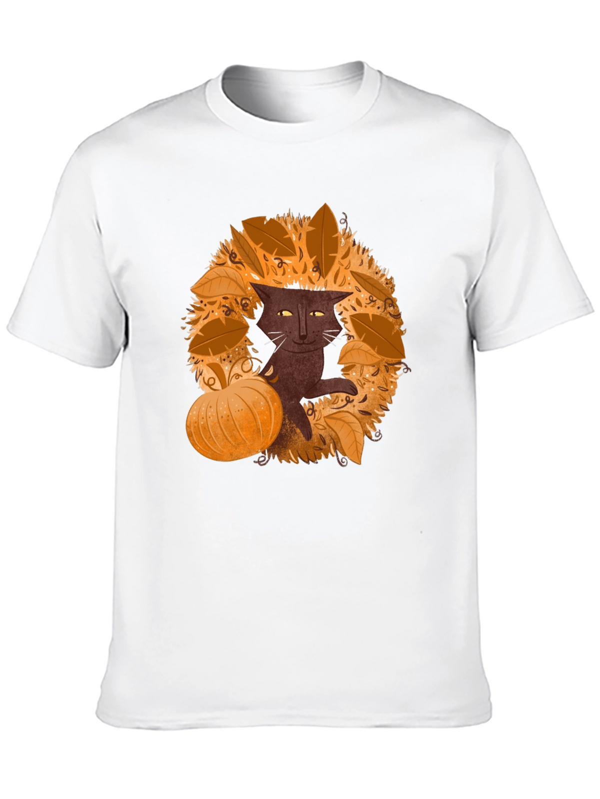 Fall Cat T-Shirt - Spooky Season