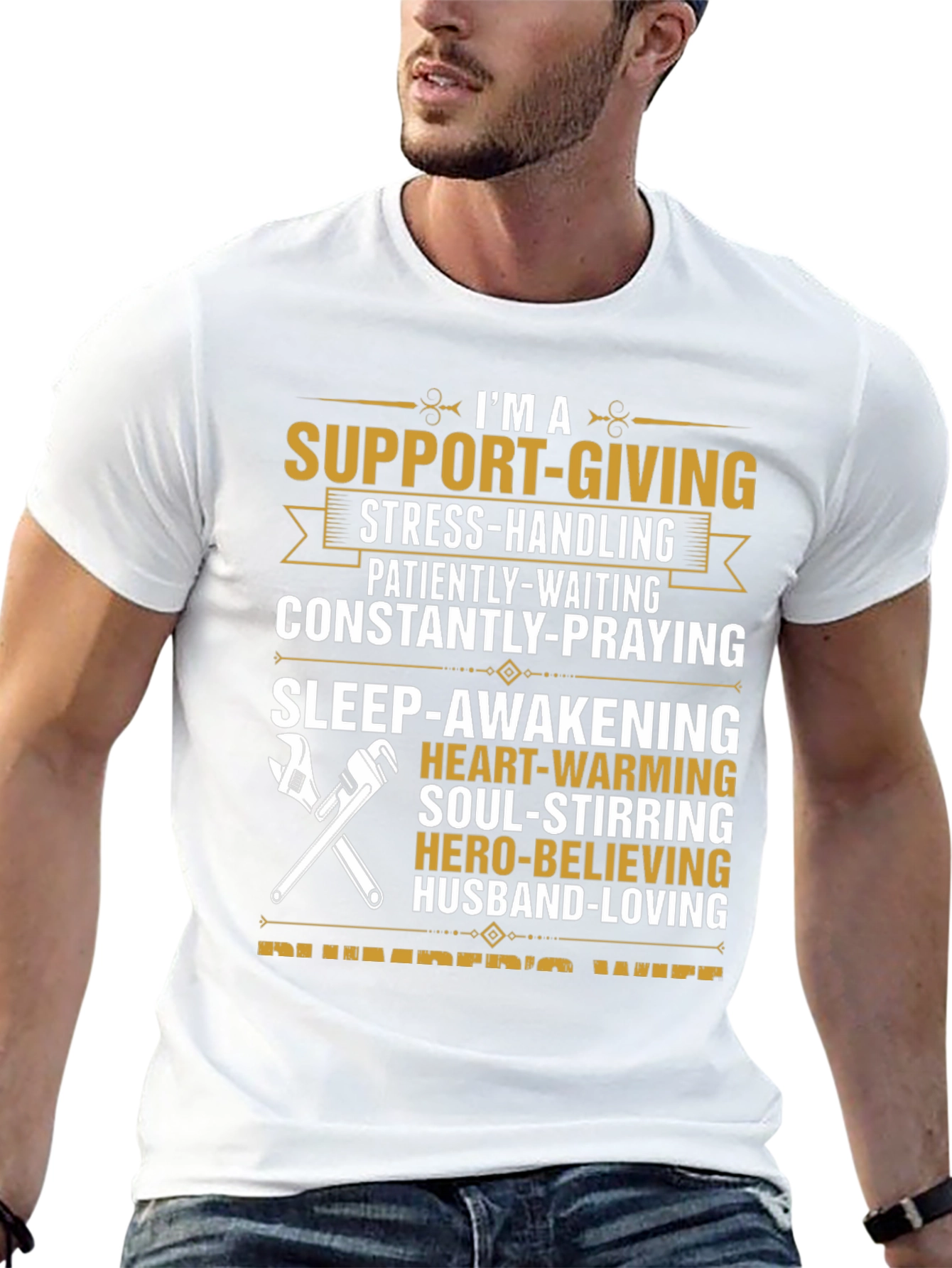 Support-Giving Plumbers Wife T-Shirt