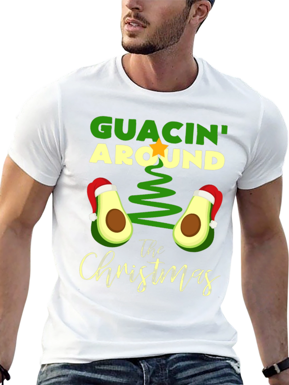 Guacin Around Christmas Graphic Tee