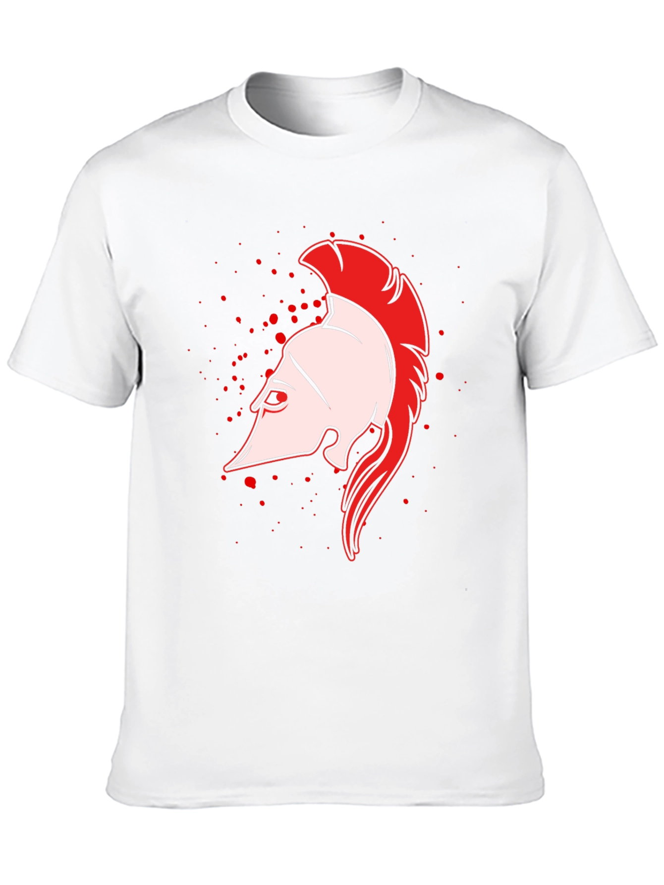 Spartan Helmet Graphic Black T-Shirt
