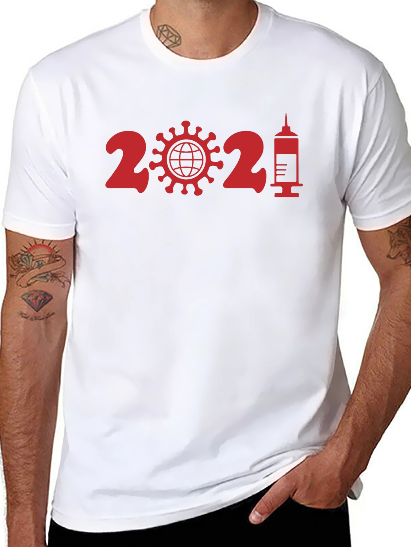 2021 Vaccine T-Shirt - Black