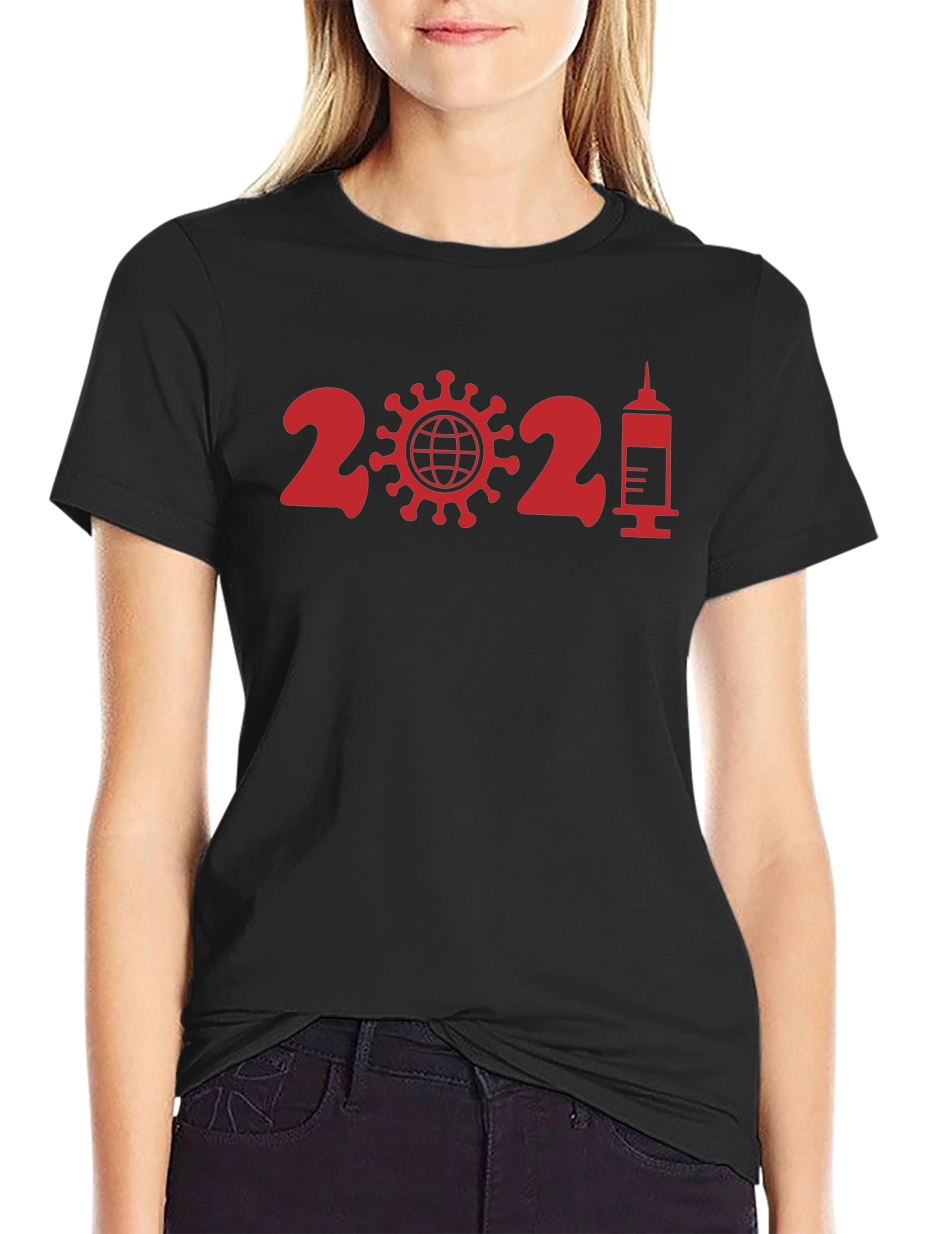 2021 Vaccine T-Shirt - Black