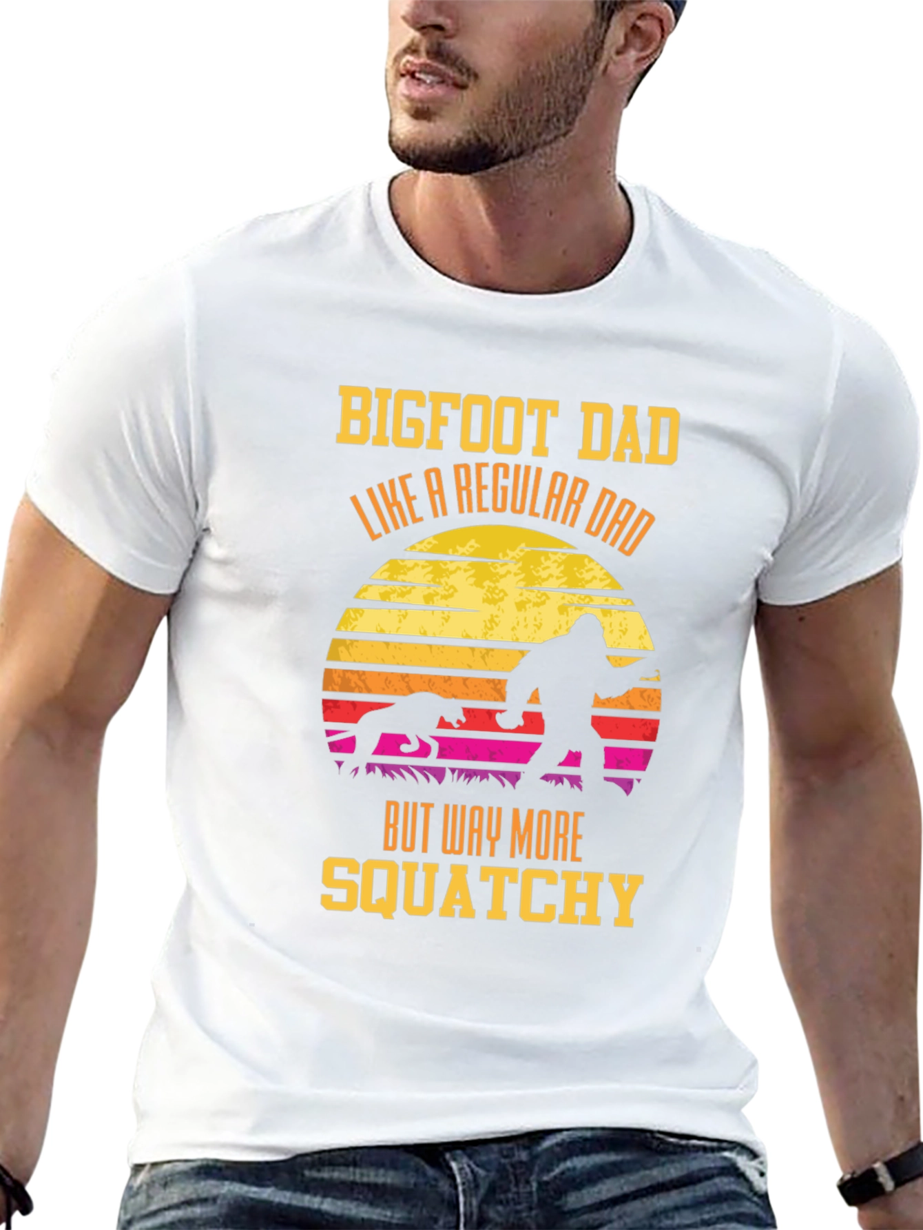 Bigfoot Dad Squatchy T-Shirt