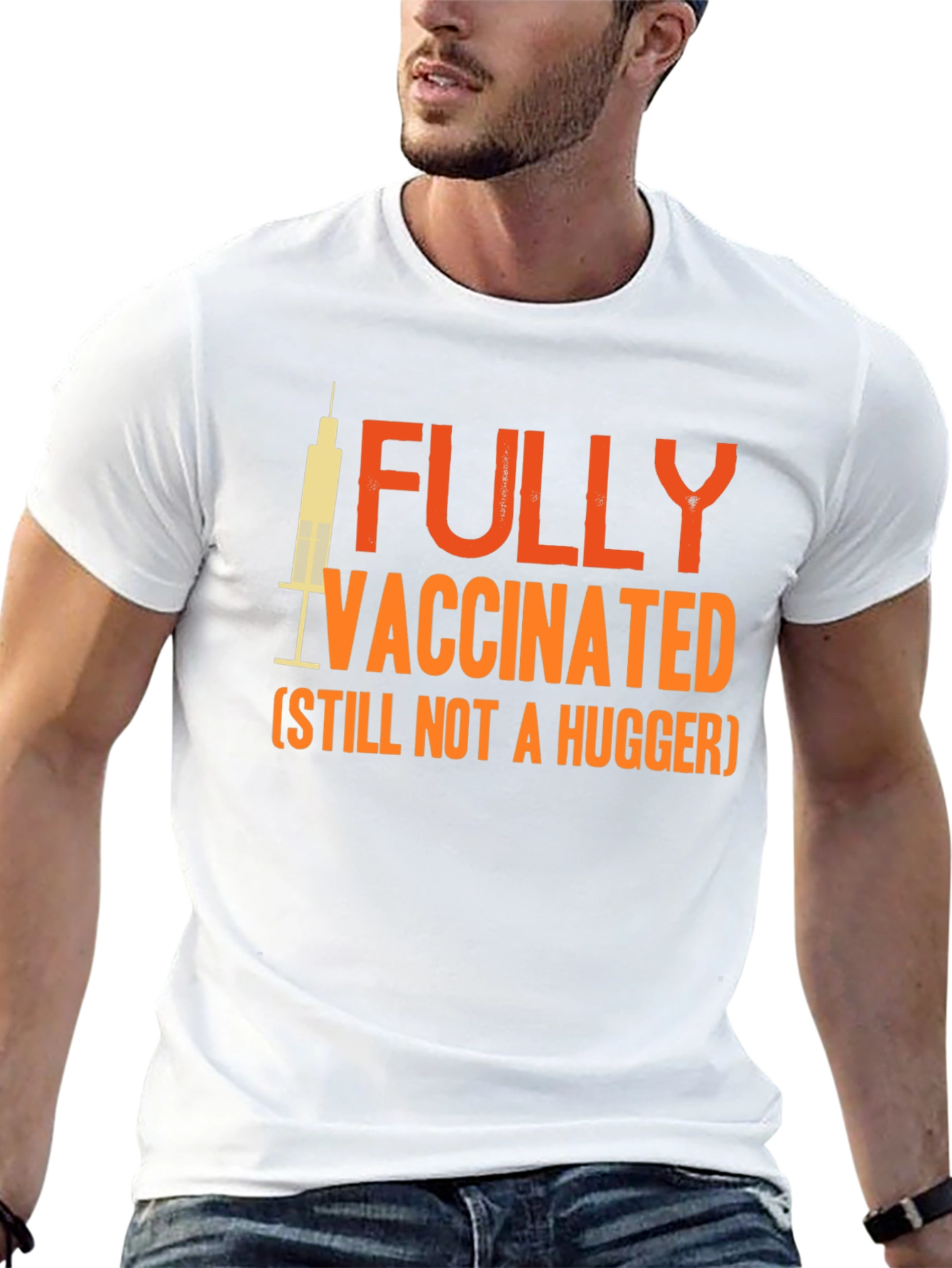 Fully Vaccinated Not a Hugger Graphic Tee