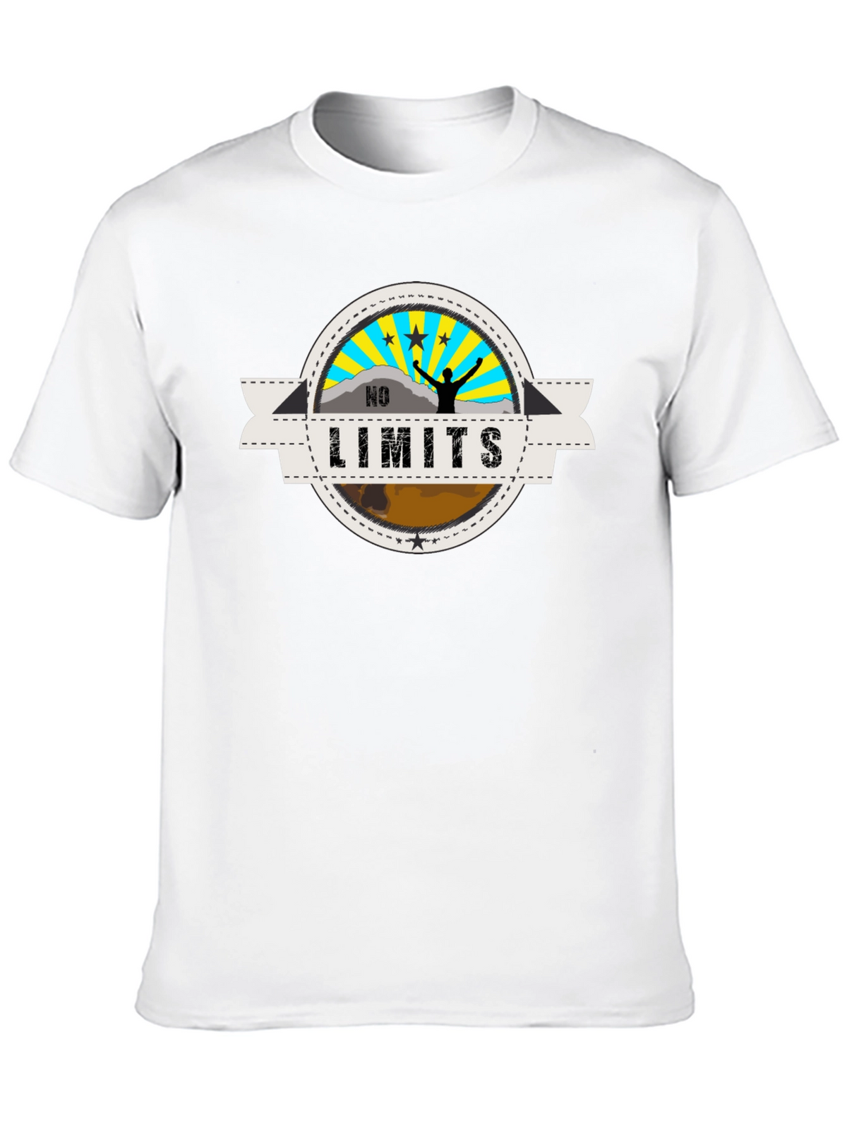 No Limits Black Graphic Tee