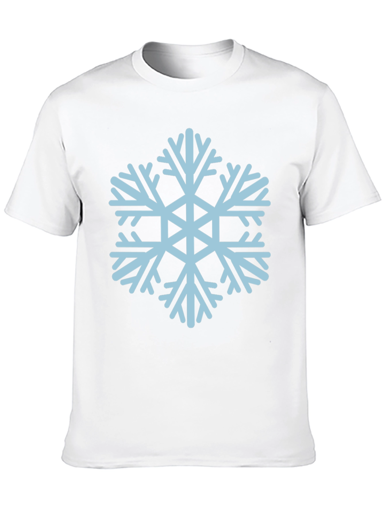 Snowflake Graphic Tee - Black Casual T-Shirt