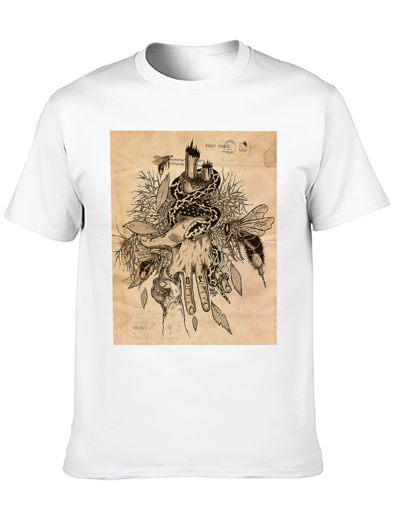 Snake and Bees T-Shirt - Unique Graphic Tee
