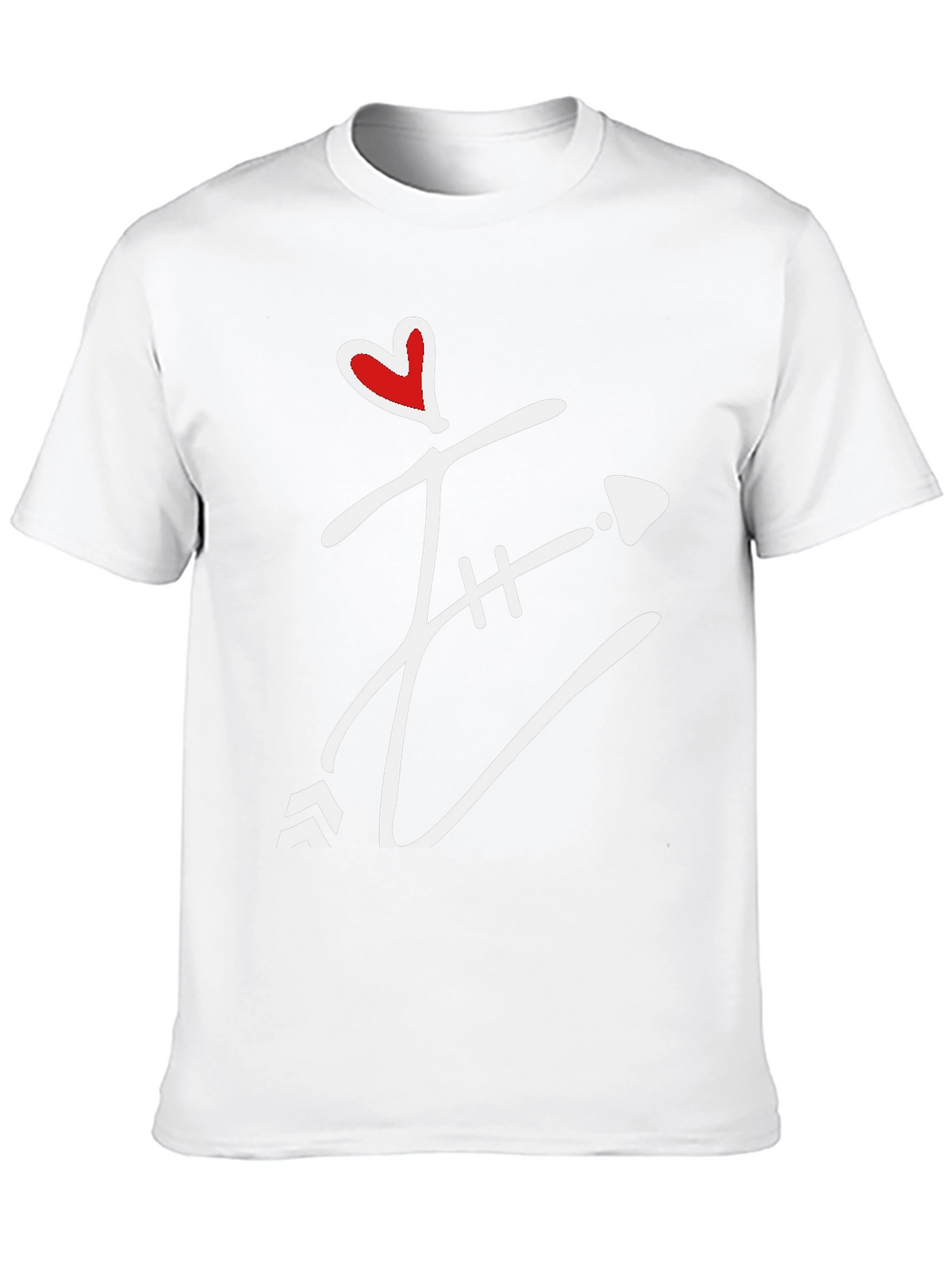 Heart Arrow Graphic Tee - Mens Black T-Shirt