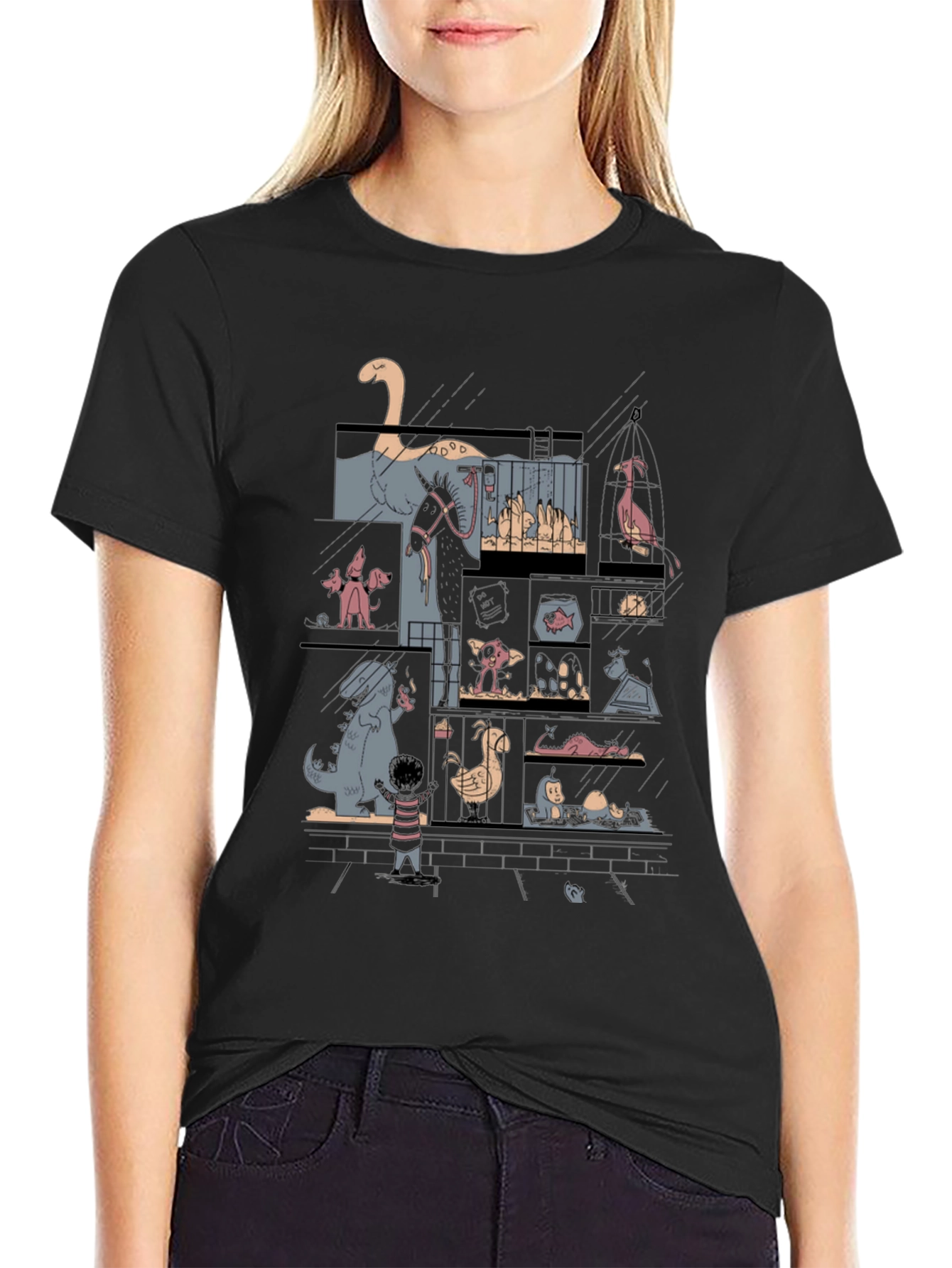 Zoo Animals Graphic T-Shirt