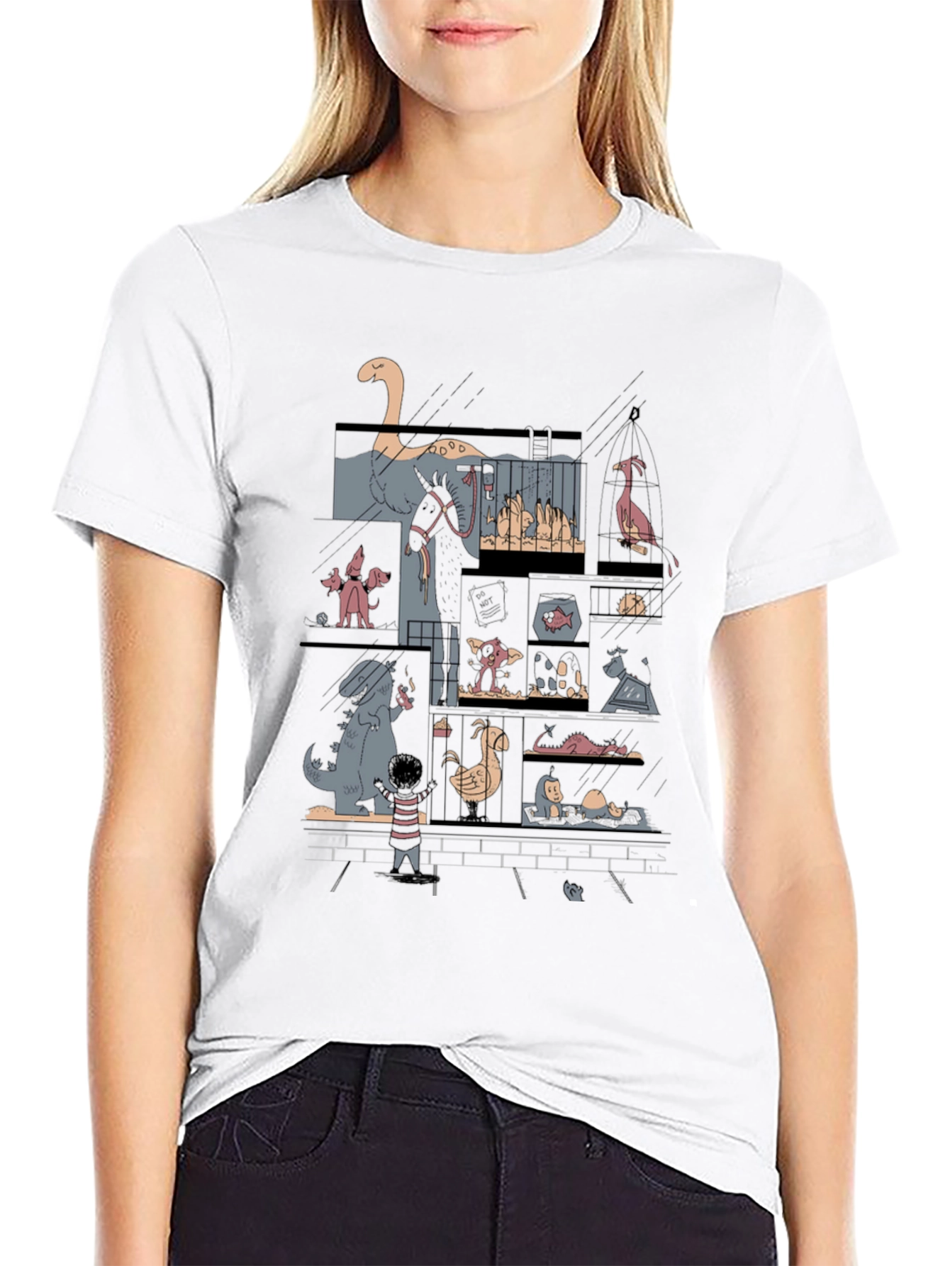 Zoo Animals Graphic T-Shirt