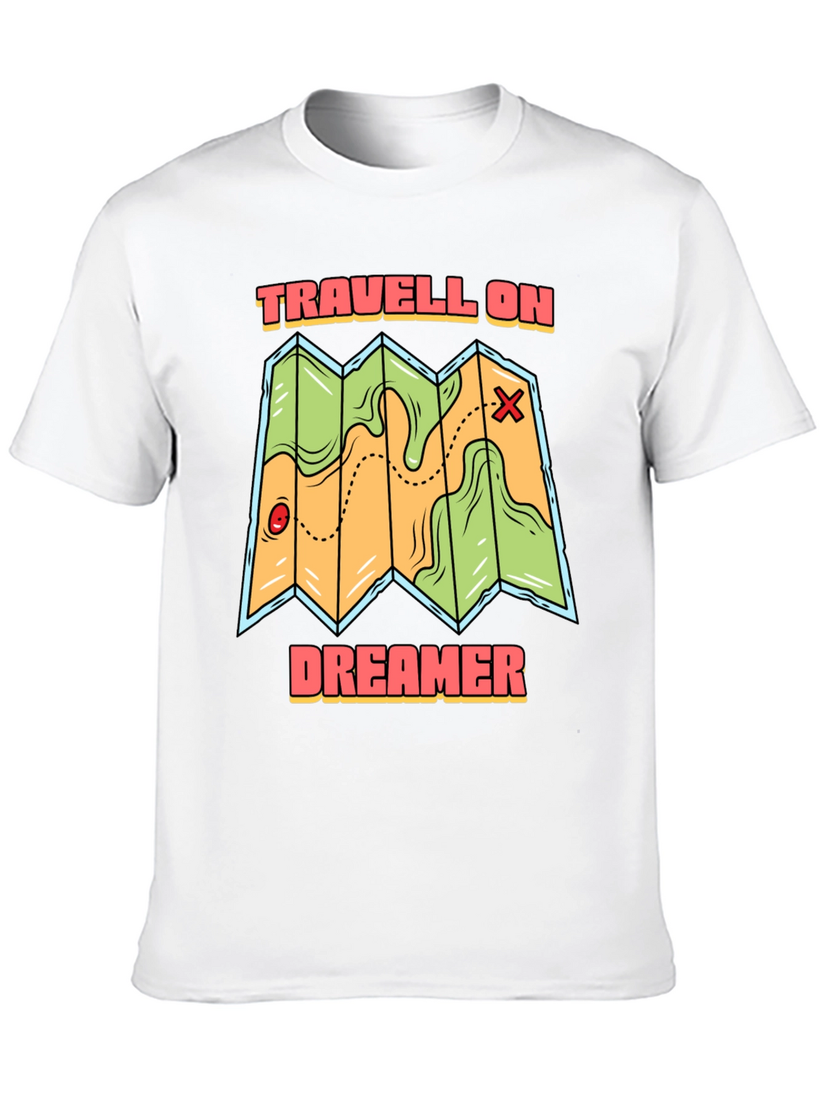 Travell On Dreamer Black T-Shirt