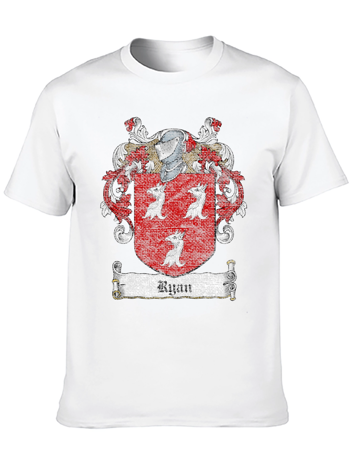 Ryan Family Crest Black T-Shirt
