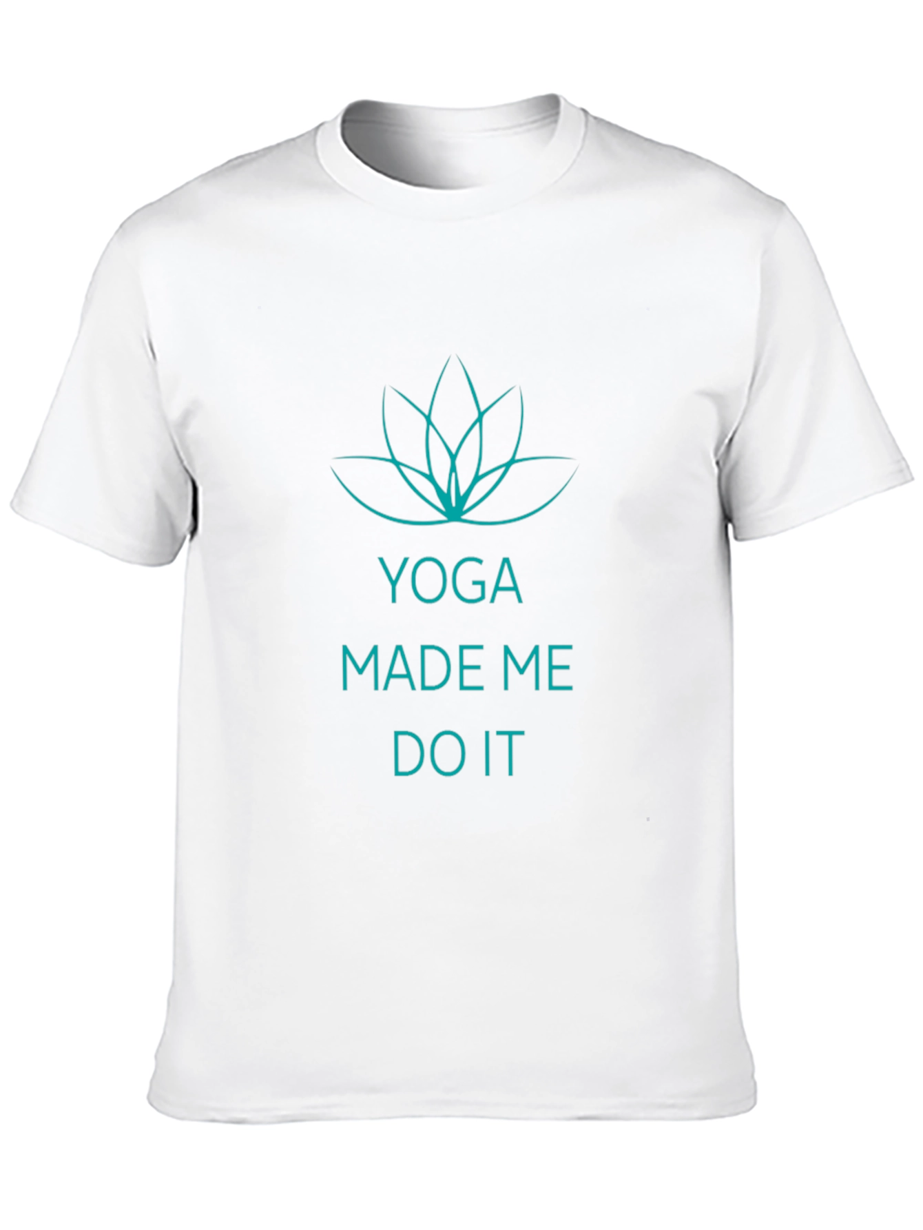 Yoga Made Me Do It Black T-Shirt