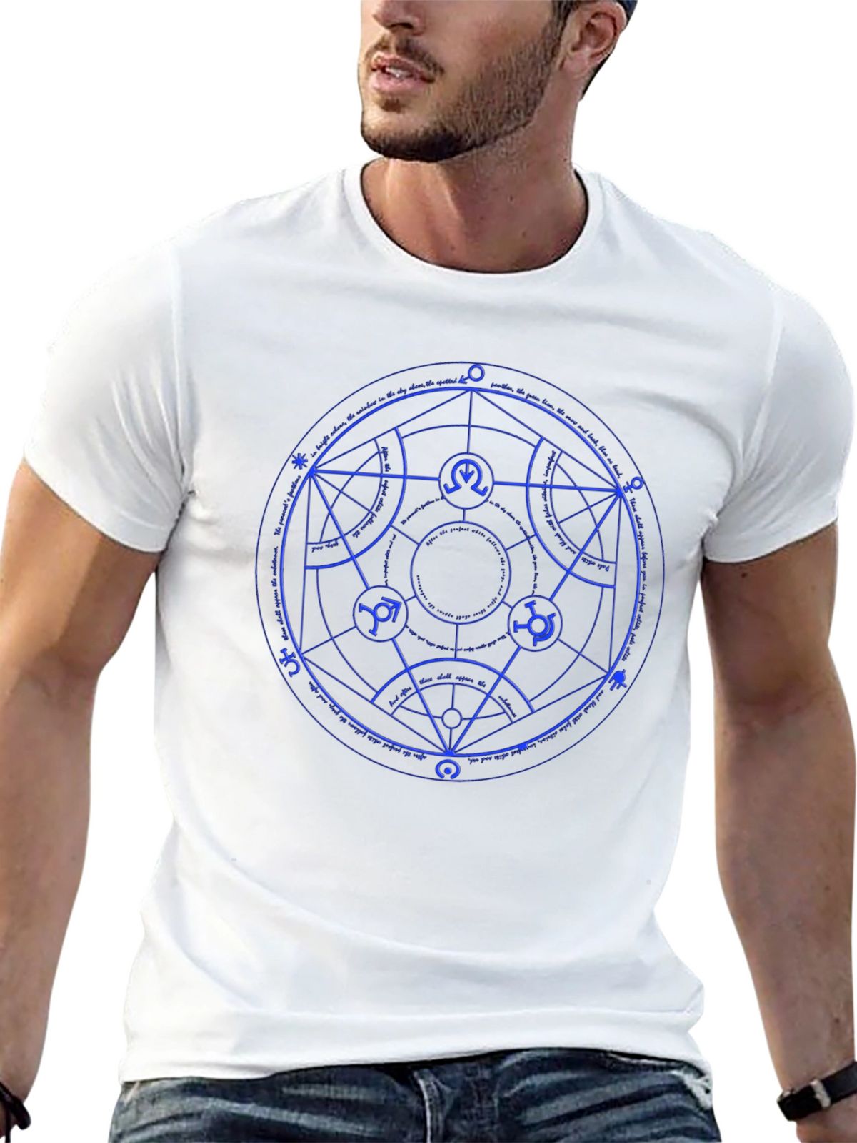 Mystic Circle Graphic Tee - Black