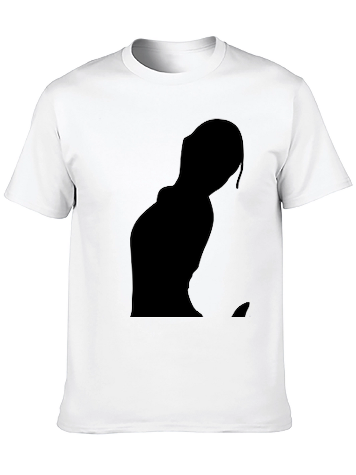 Black Silhouette Graphic Tee - Modern Style
