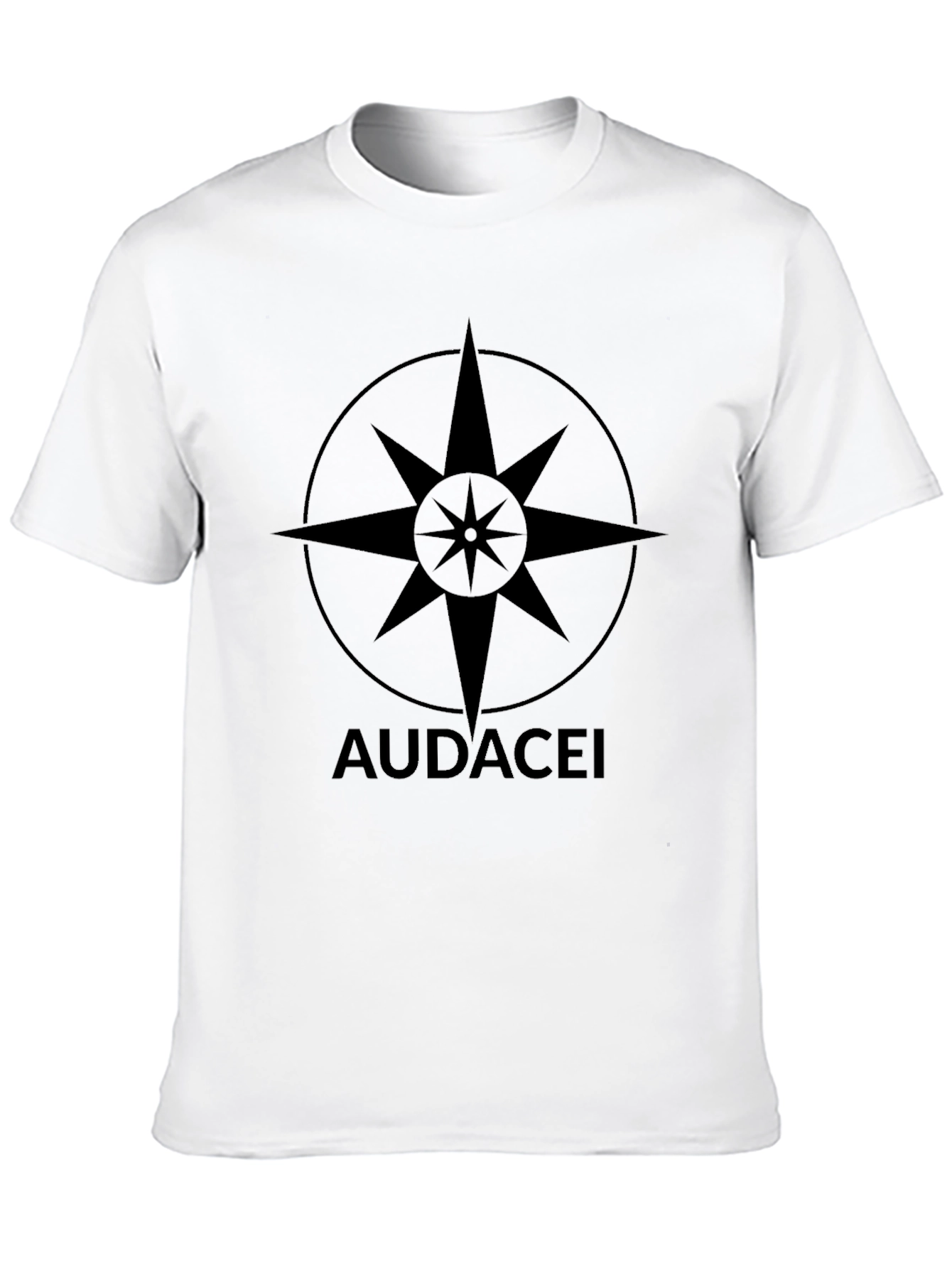 Audacei Star Compass Black T-Shirt