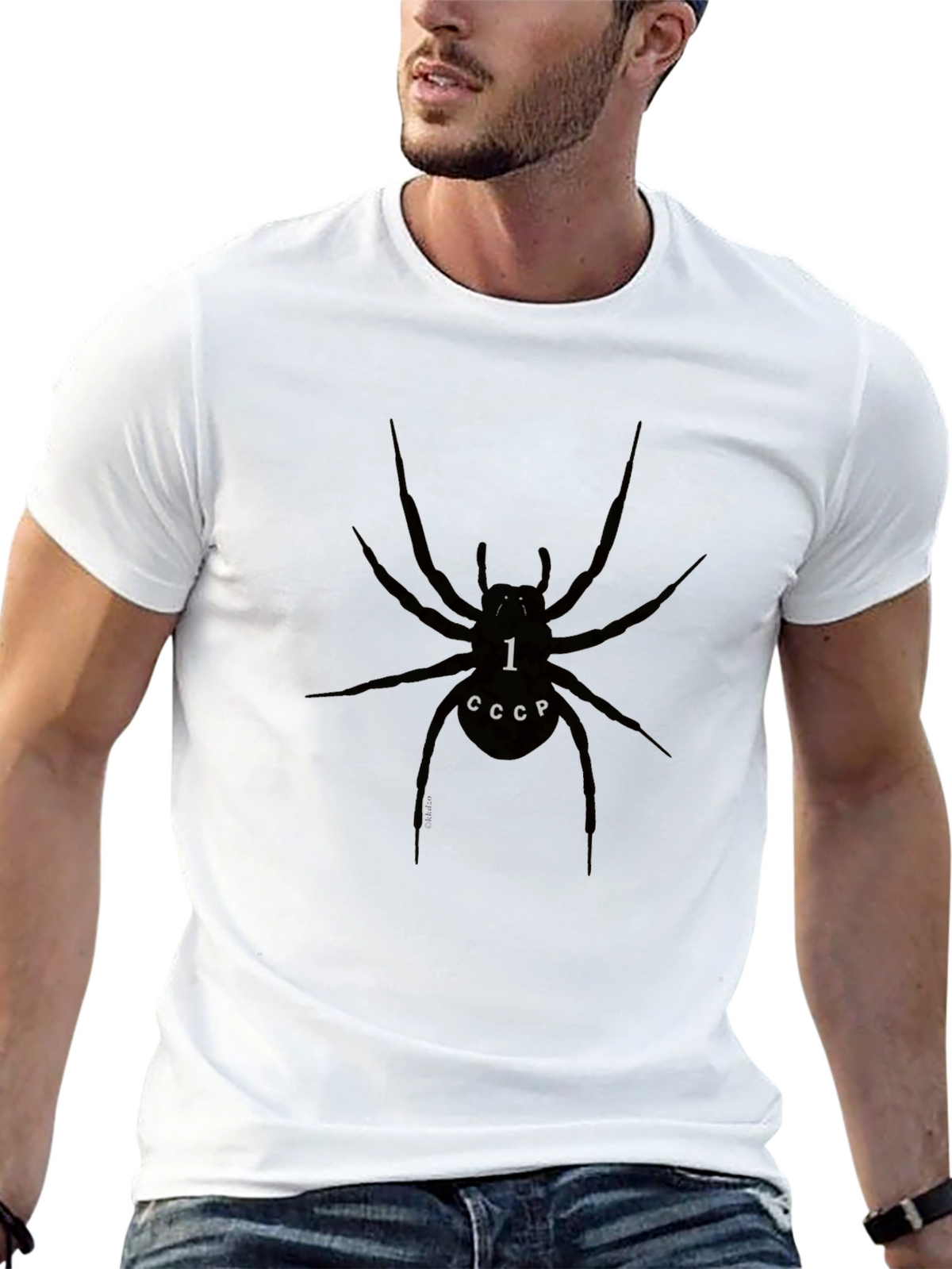 Spider CCCP Graphic Tee - Black T-Shirt